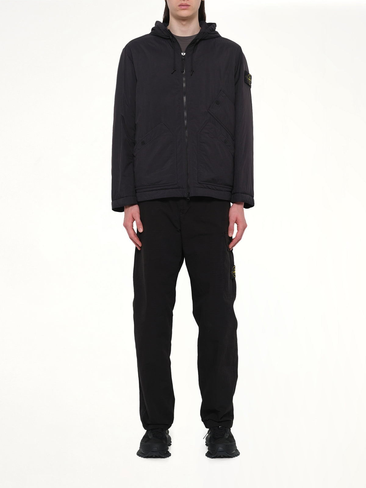 4100018 Ripstop Short Parka in Black