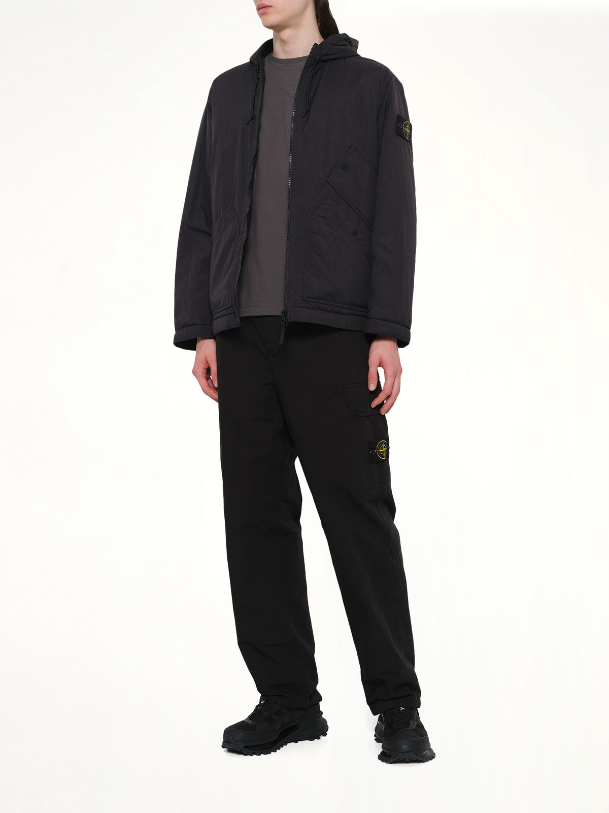 4100018 Ripstop Short Parka in Black