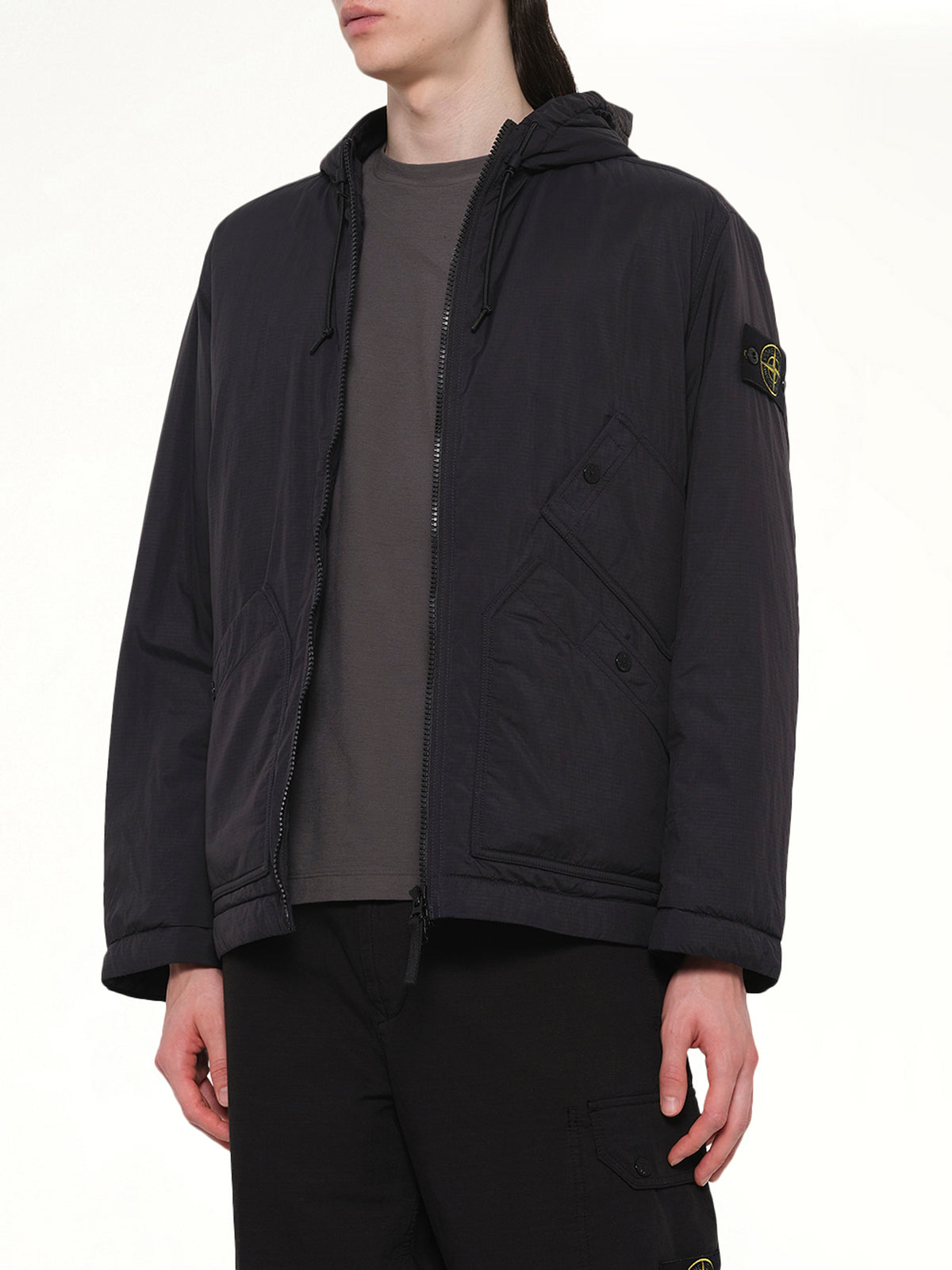 4100018 Ripstop Short Parka in Black