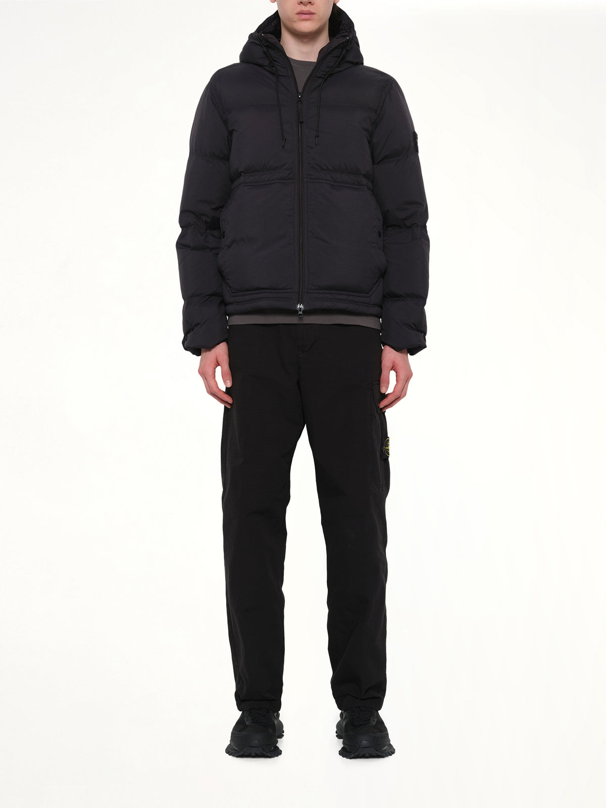 4100019 Ripstop Short Parka in Black