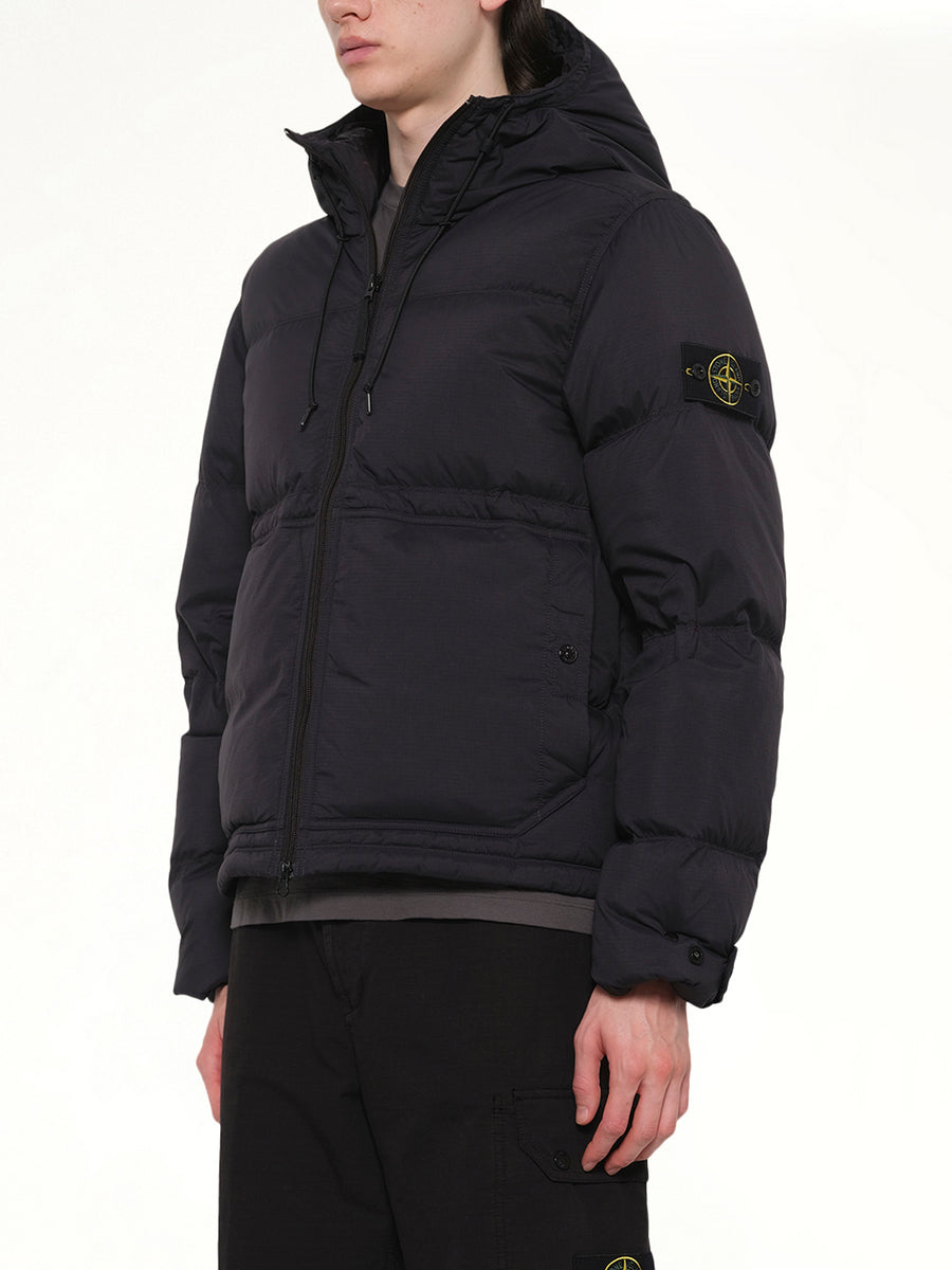 4100019 Ripstop Short Parka in Black