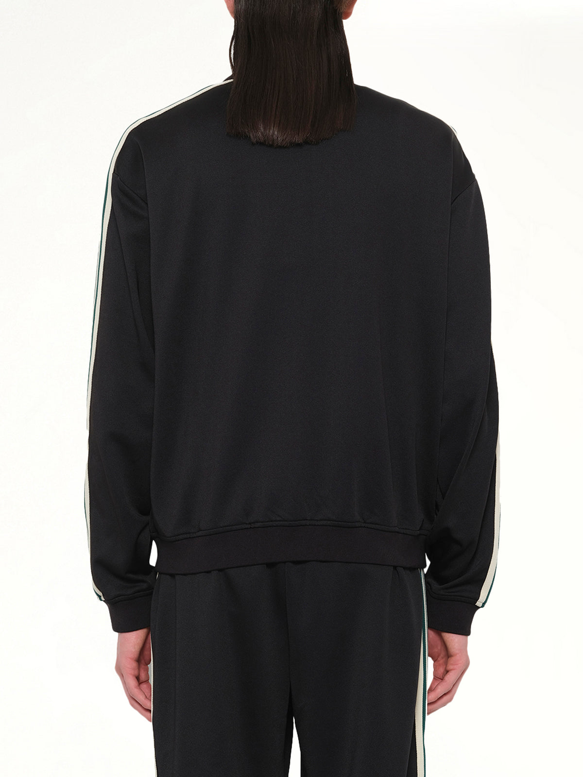 Taped Track Jacket in Jet Black