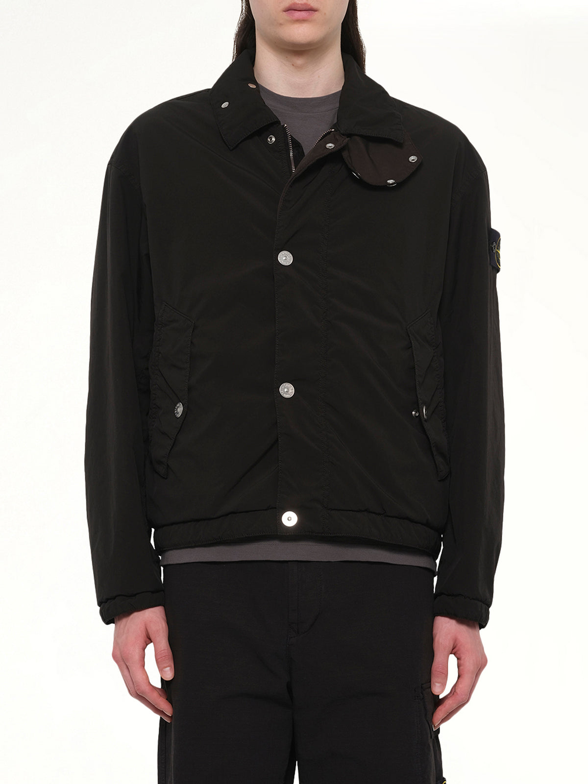 Q10001 Light Outerwear Jacket in Black