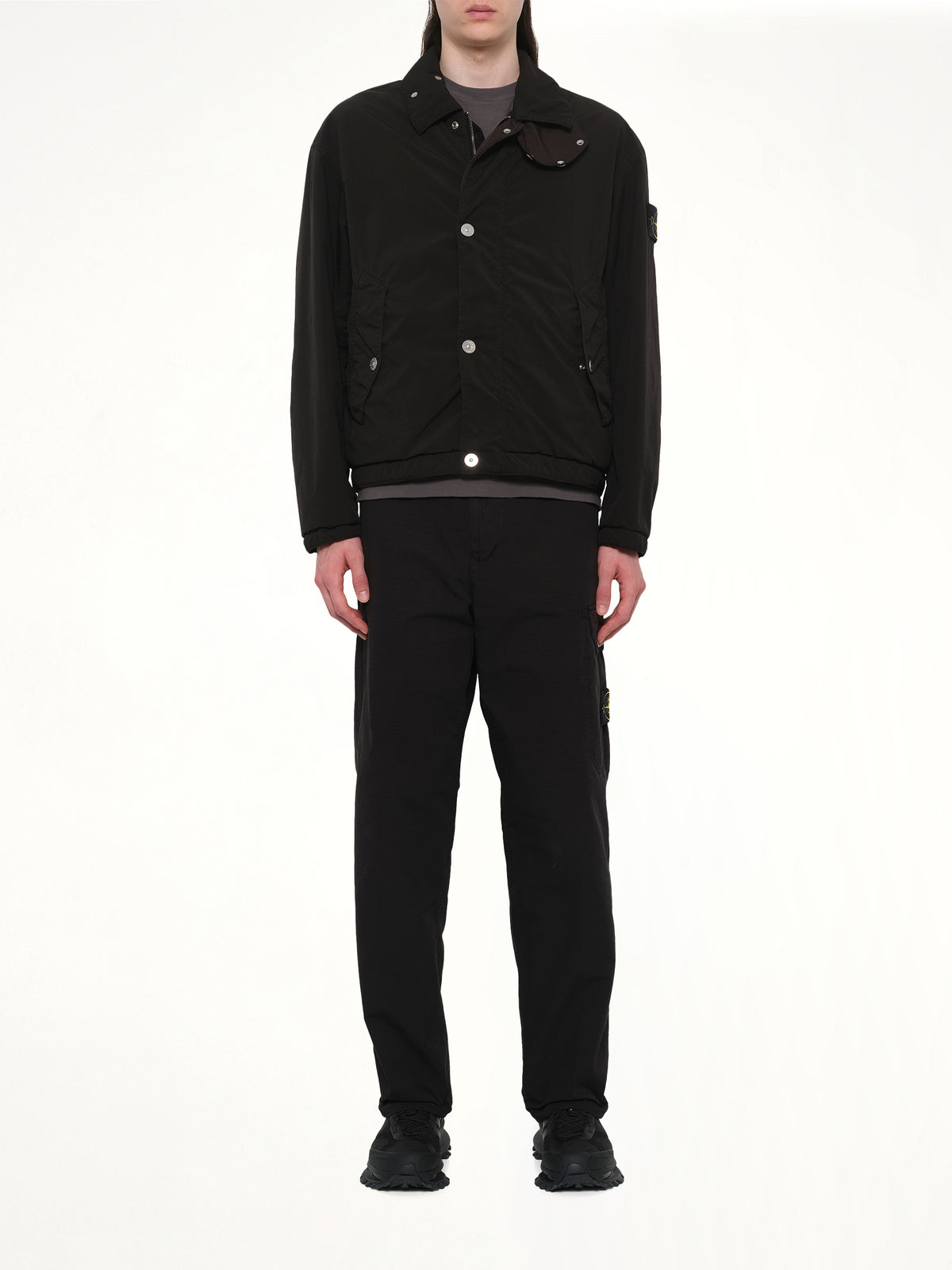 Q10001 Light Outerwear Jacket in Black