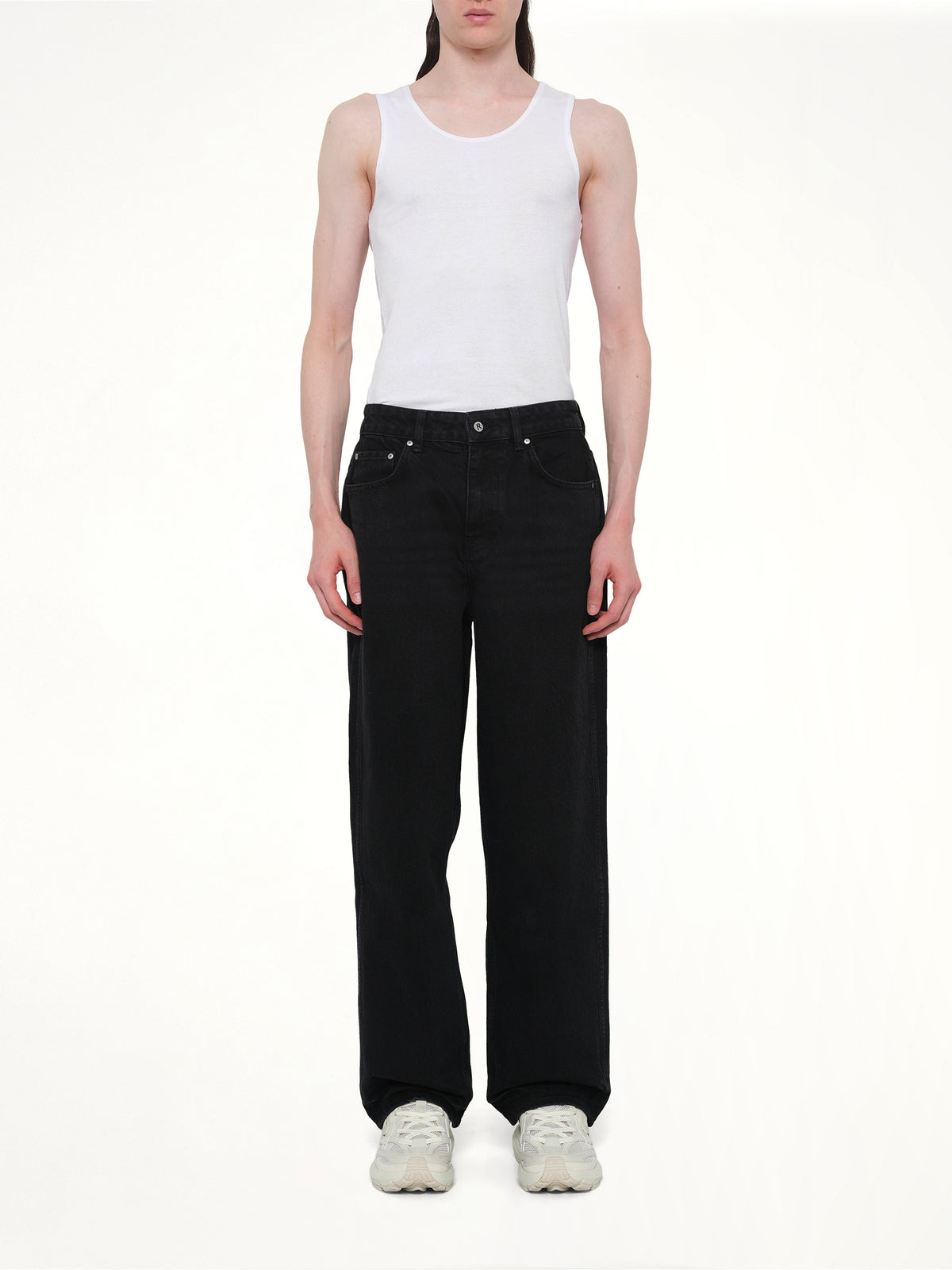 R3 Baggy Denim Jeans in Black