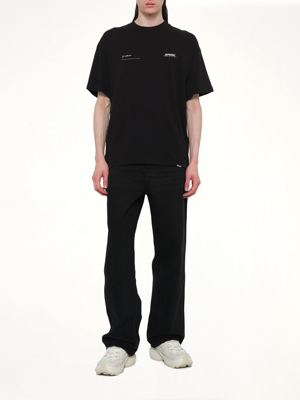 R3 Baggy Denim Jeans in Black