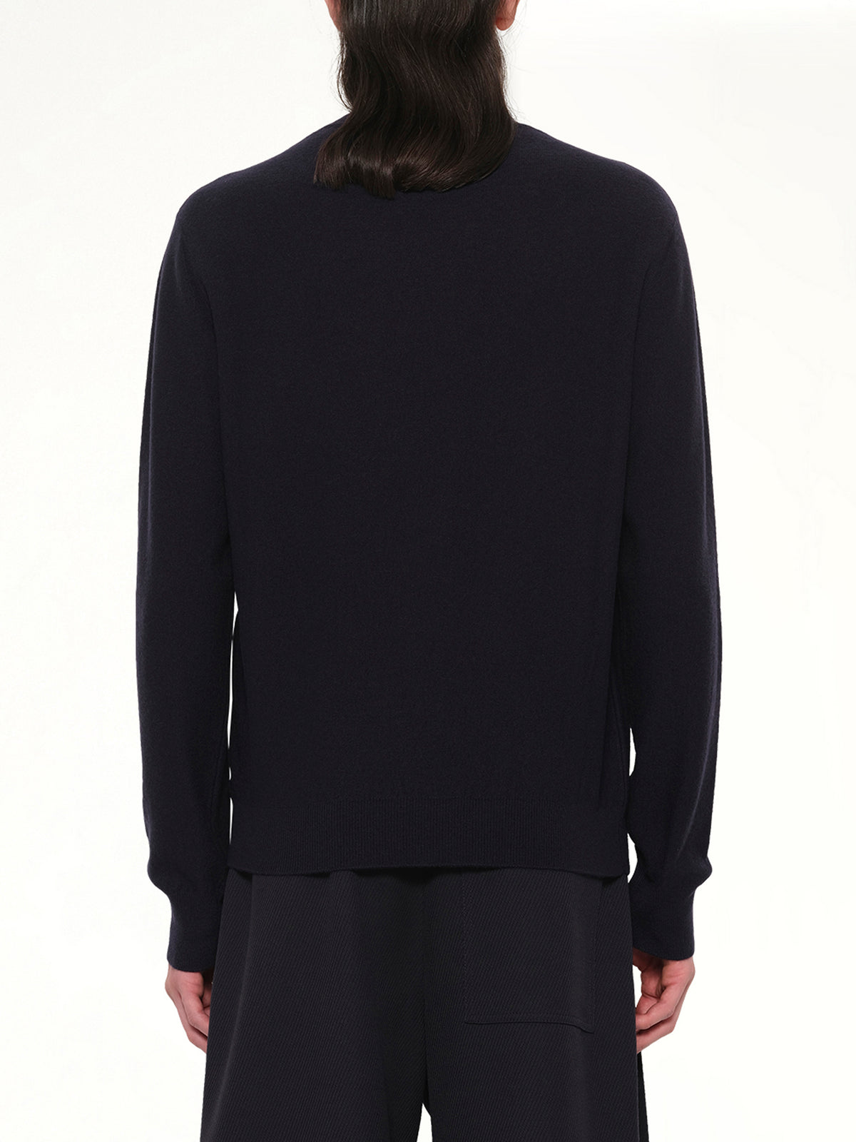Louis Wain Knit Sweater in Dark Navy Blue