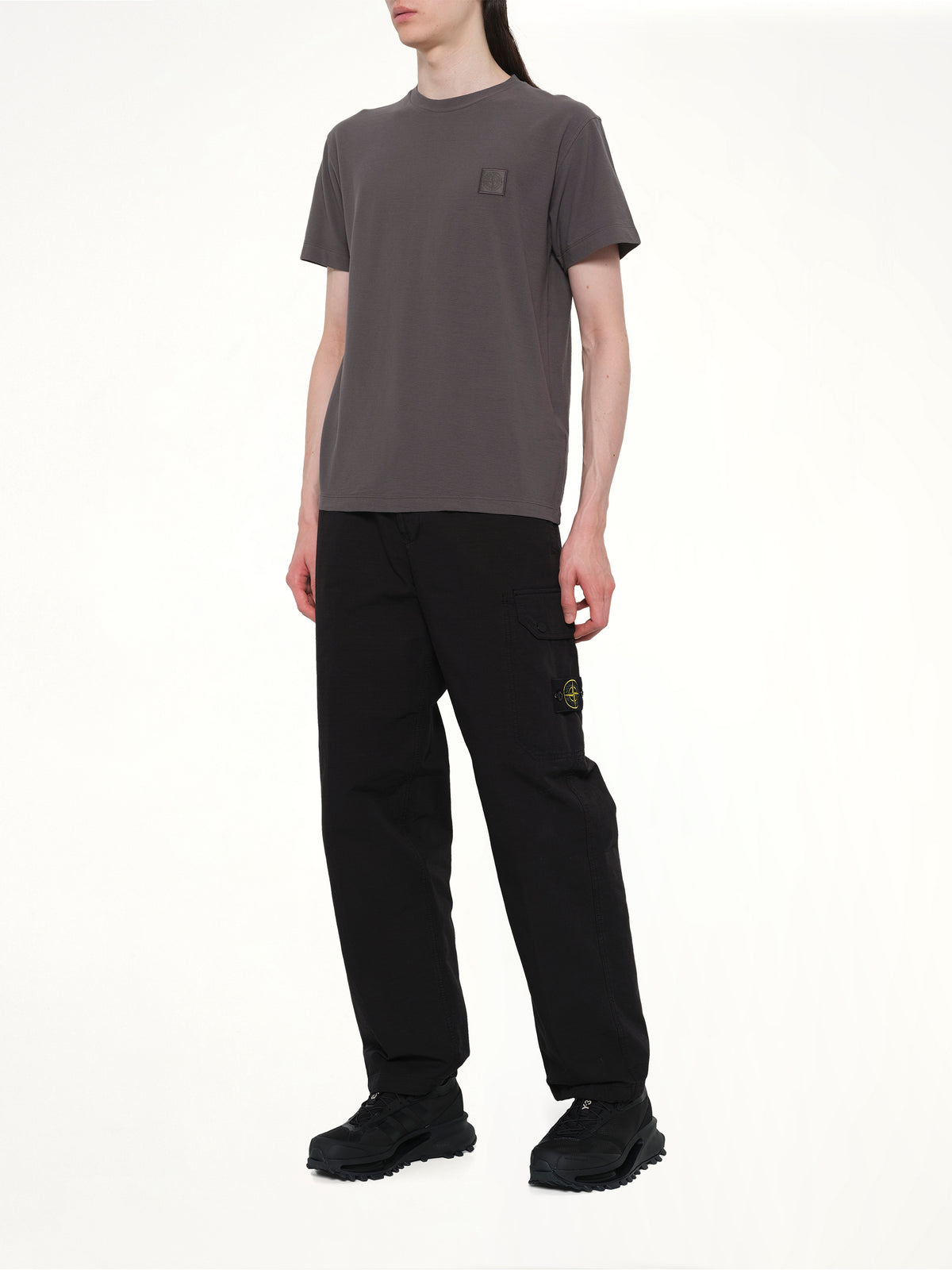 3100011 Organic Cotton Ripstop Trousers in Black