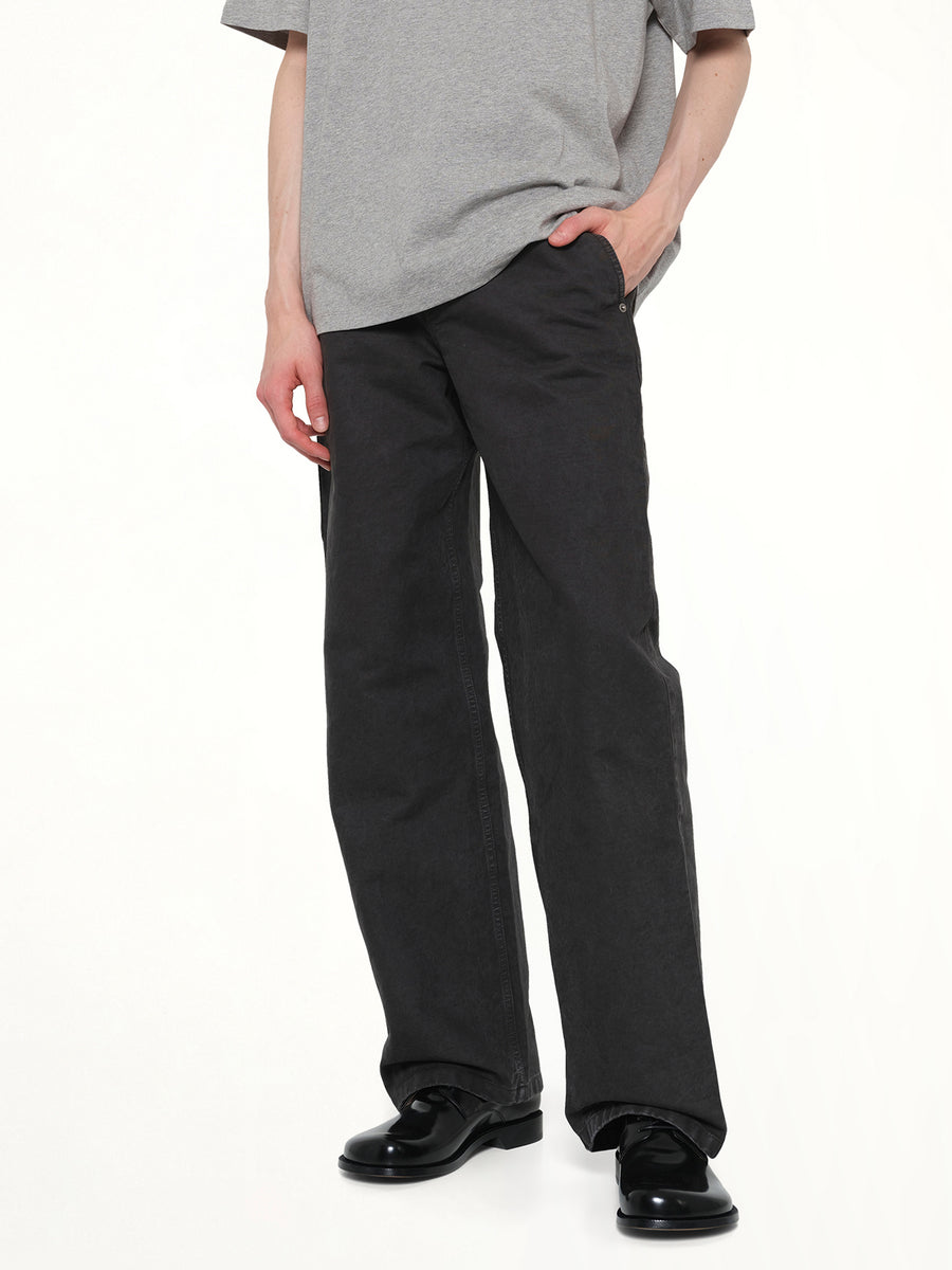 Cotton Trouser in Anthracite