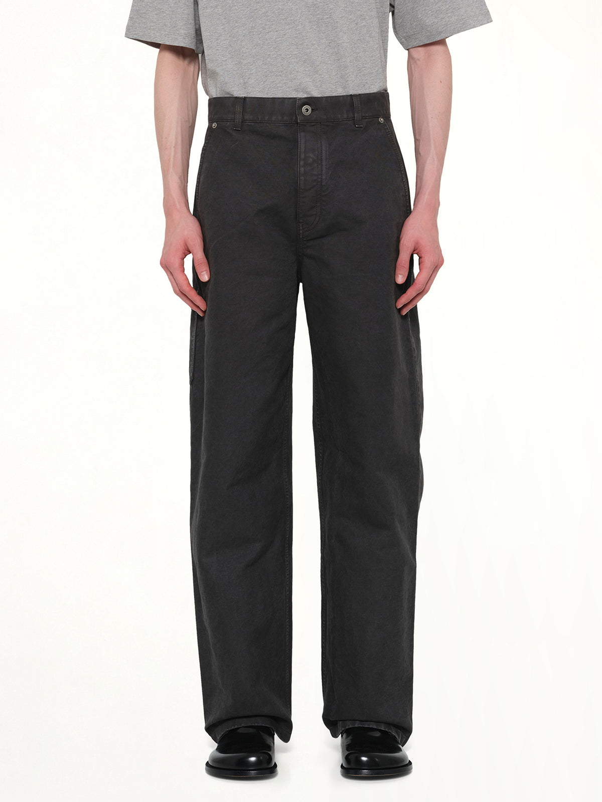 Cotton Trouser in Anthracite