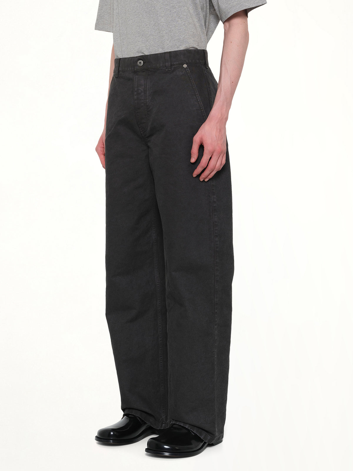 Cotton Trouser in Anthracite