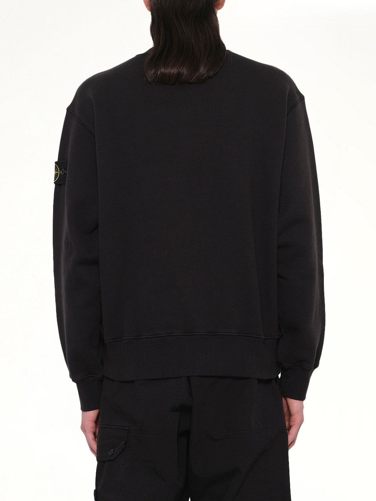610002 Heavy Cotton Fleece Sweatshirt in Black
