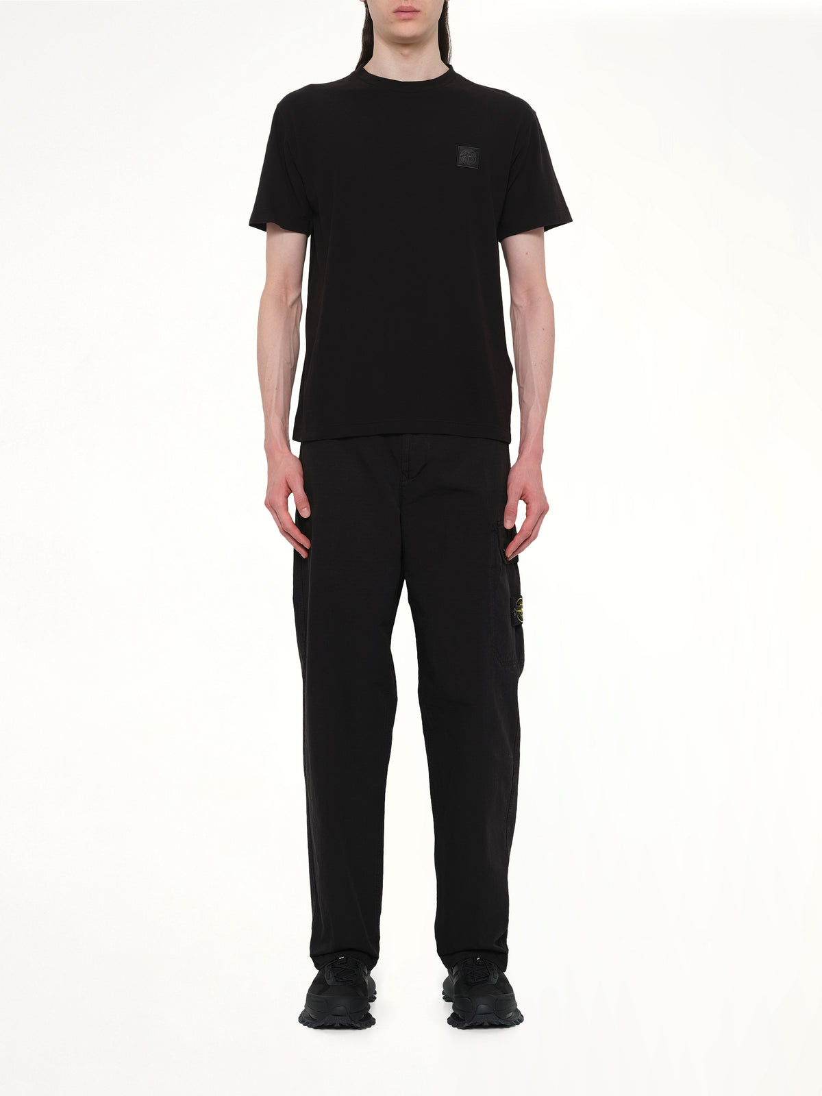 210003 Ghost S/S T-Shirt in Black