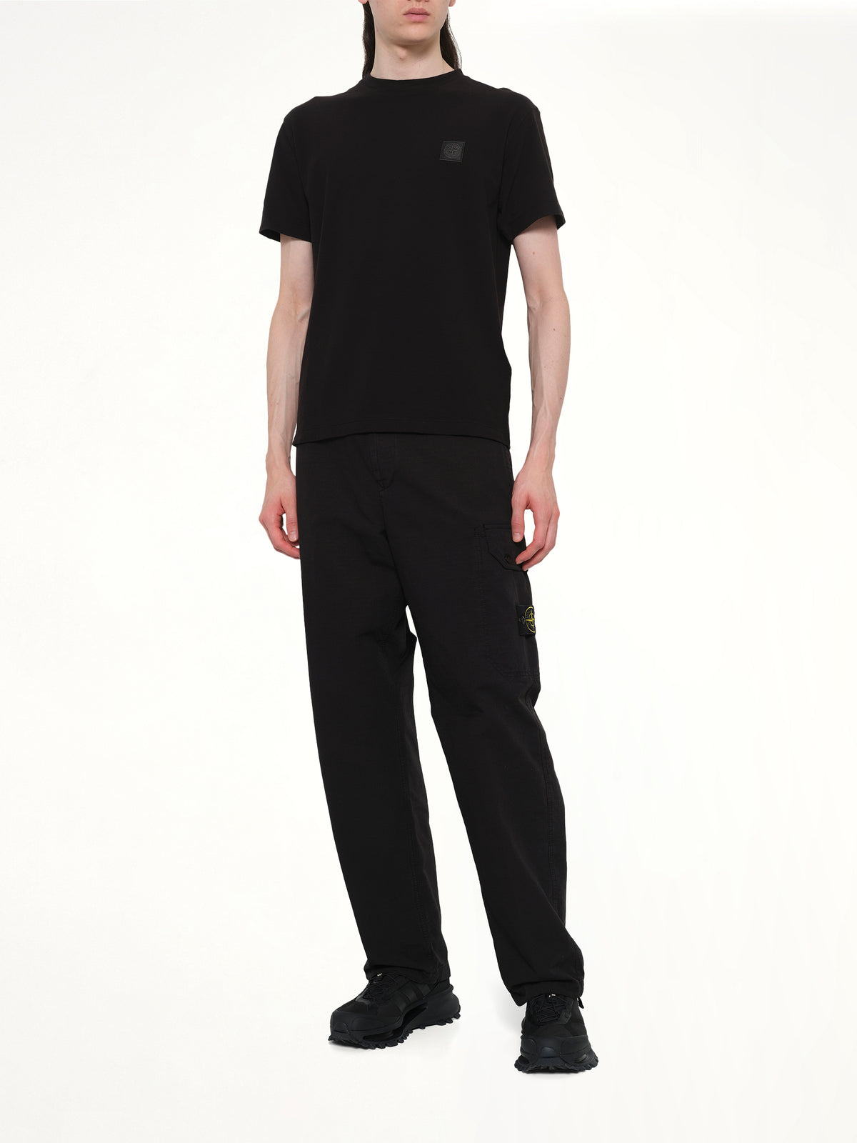 210003 Ghost S/S T-Shirt in Black