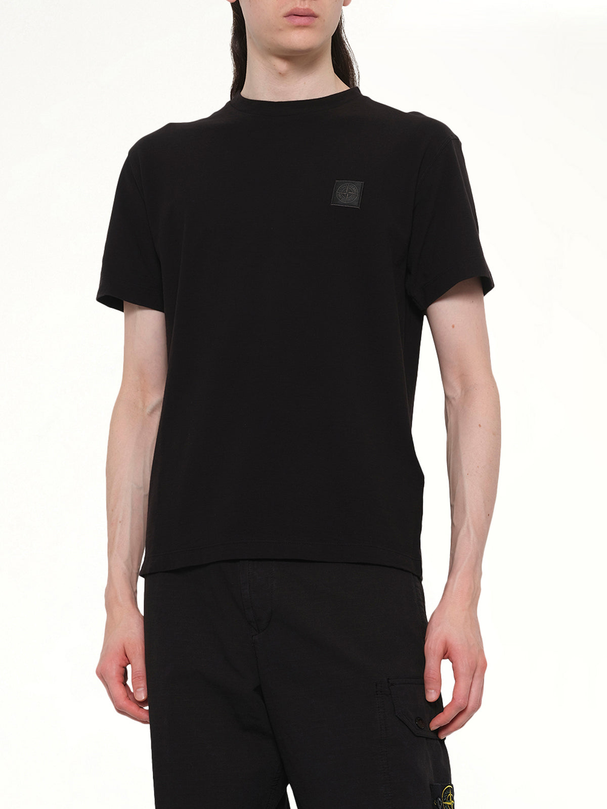210003 Ghost S/S T-Shirt in Black