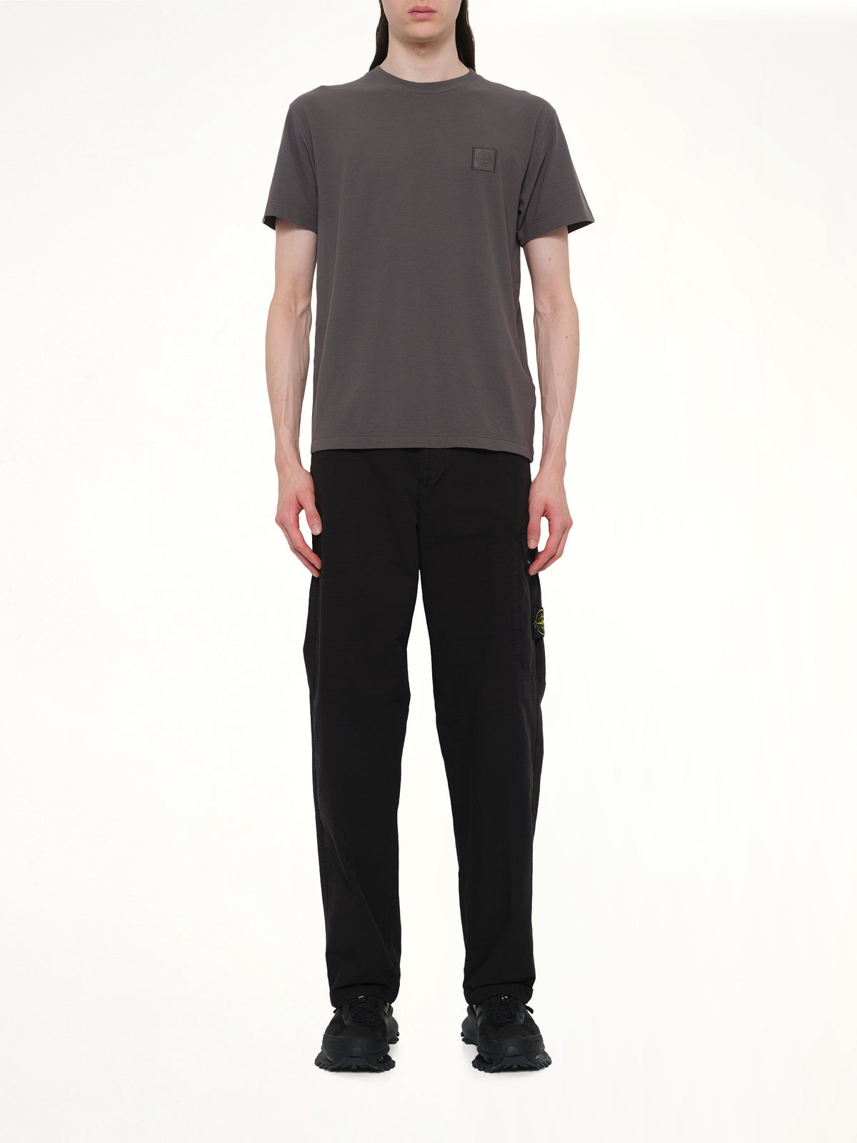 210003 Ghost S/S T-Shirt in Dark Grey