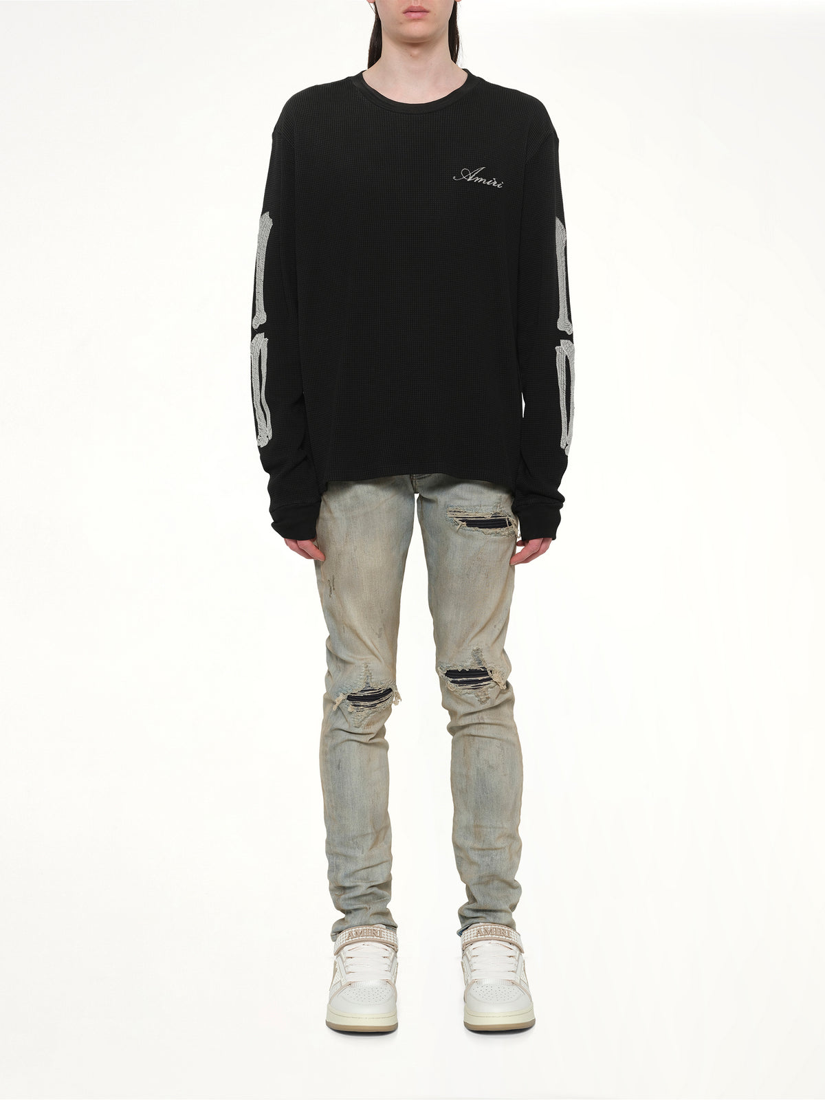 Bones LS T-Shirt in Black