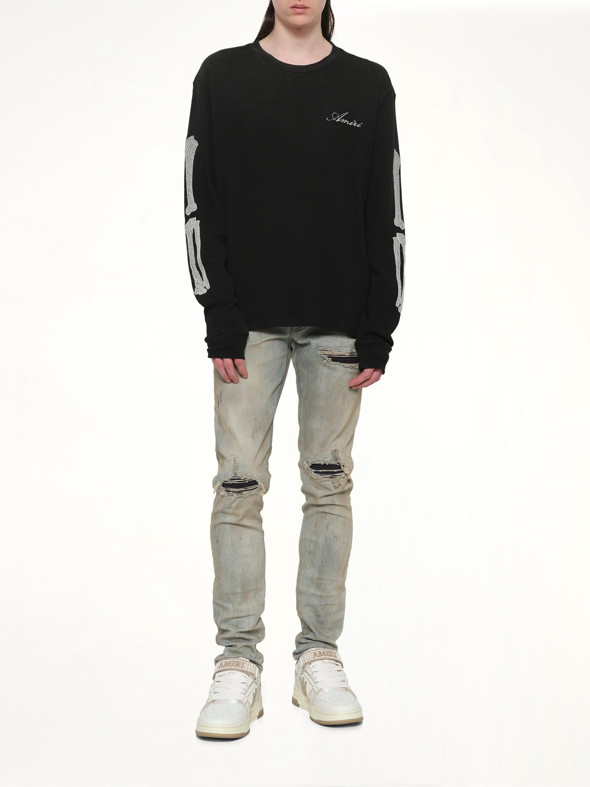 Bones LS T-Shirt in Black