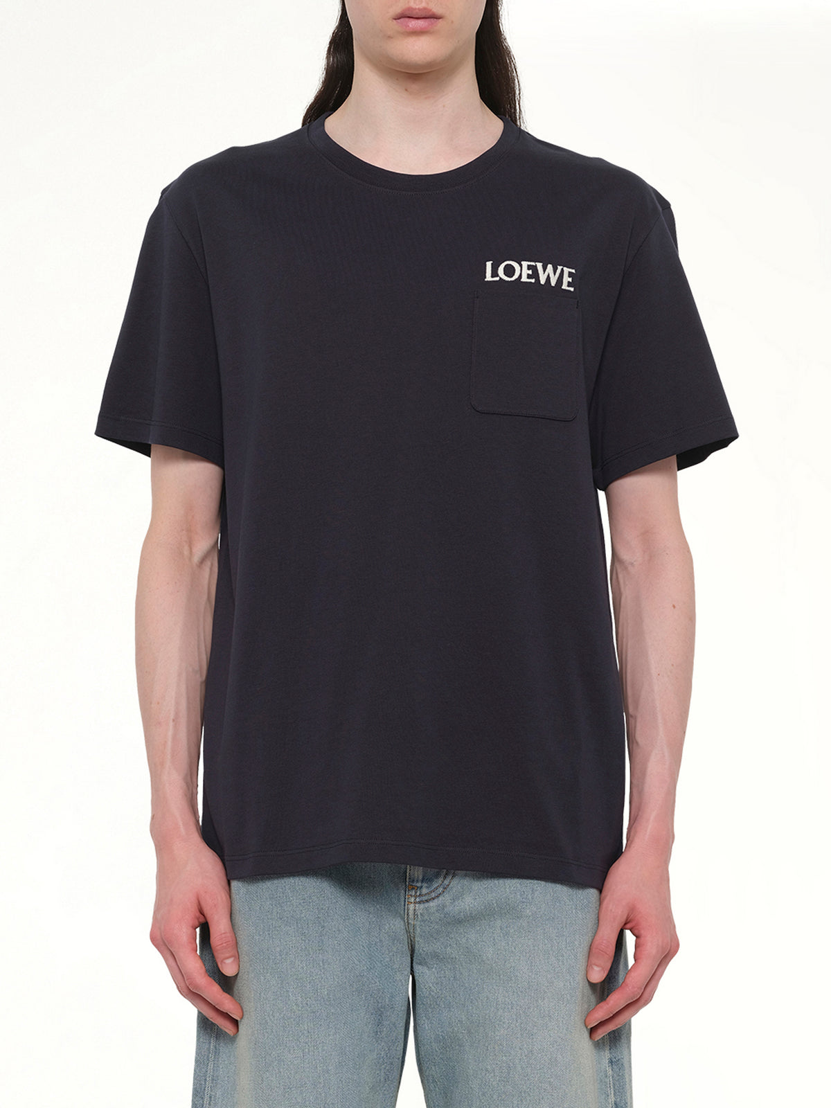 Loewe Relaxed Fit T-Shirt in Dark Navy Blue