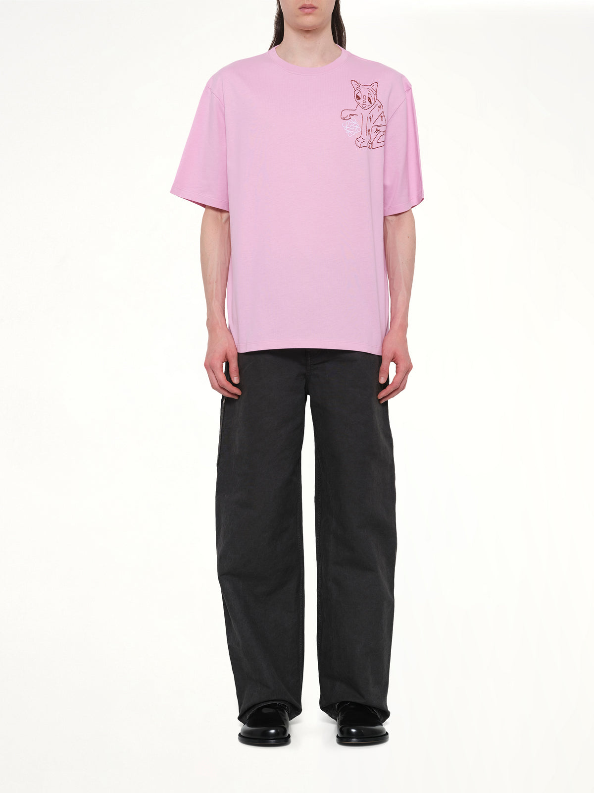 Louis Wain Loose Fit T-Shirt in Pink