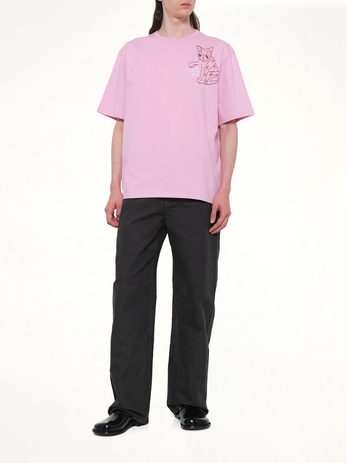 Louis Wain Loose Fit T-Shirt in Pink