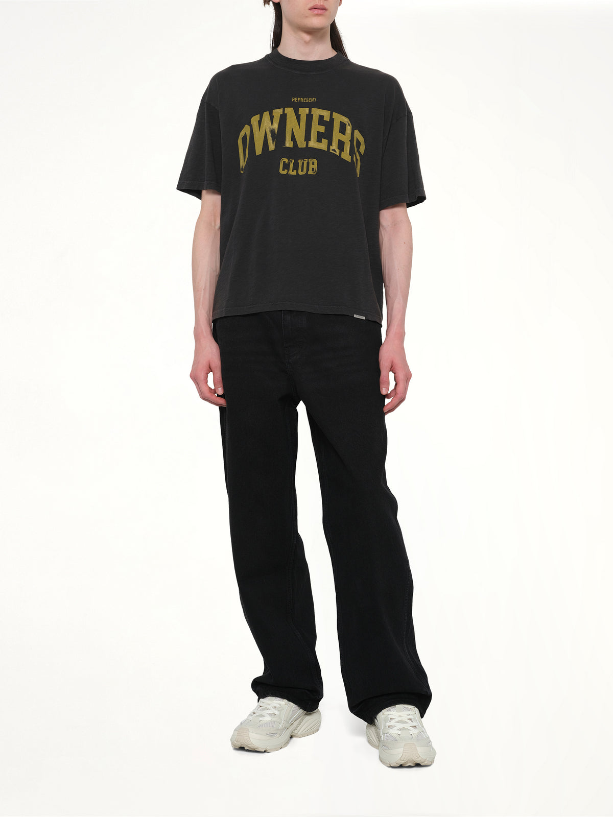 Represent Owners Club T-Shirt in Faded Black