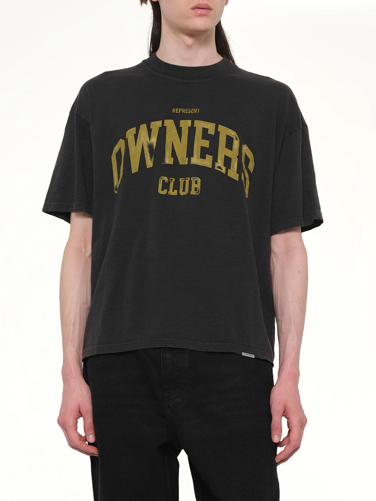 Represent Owners Club T-Shirt in Faded Black