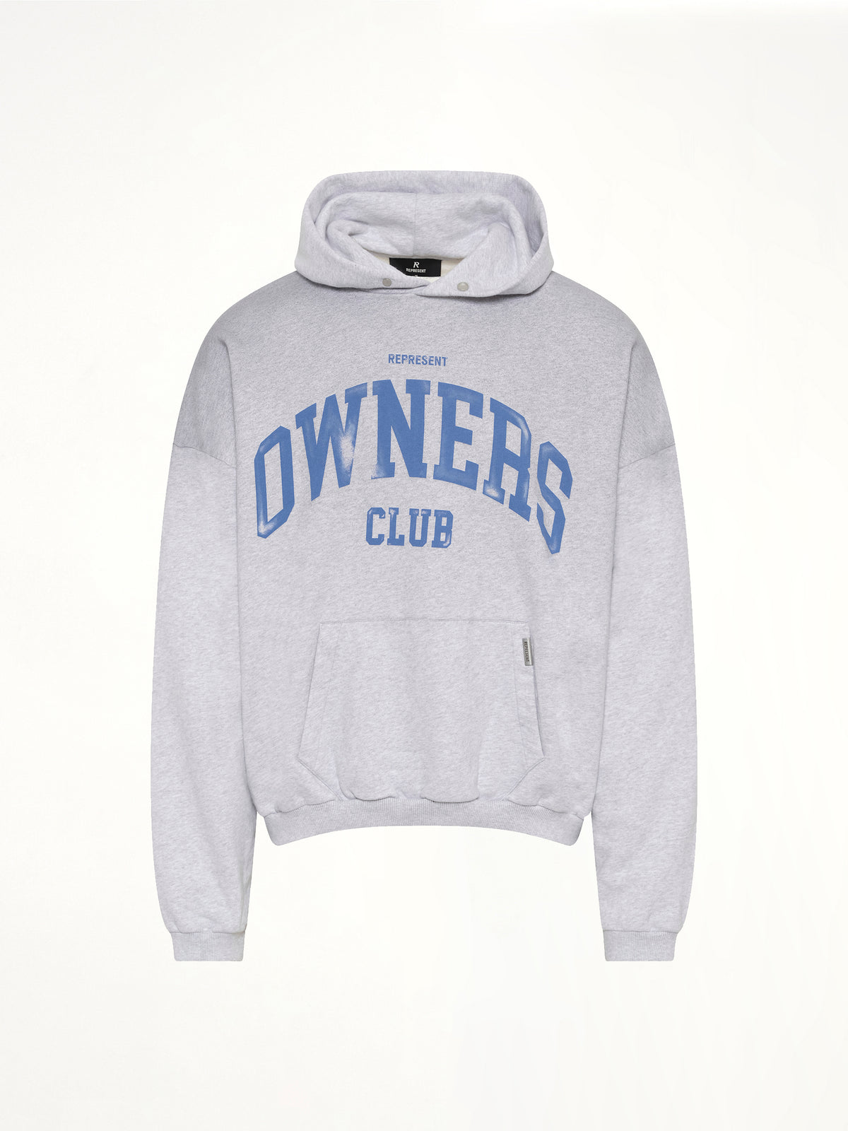 Represent Owners Club Hoodie in Sprayed Ice Grey Marl