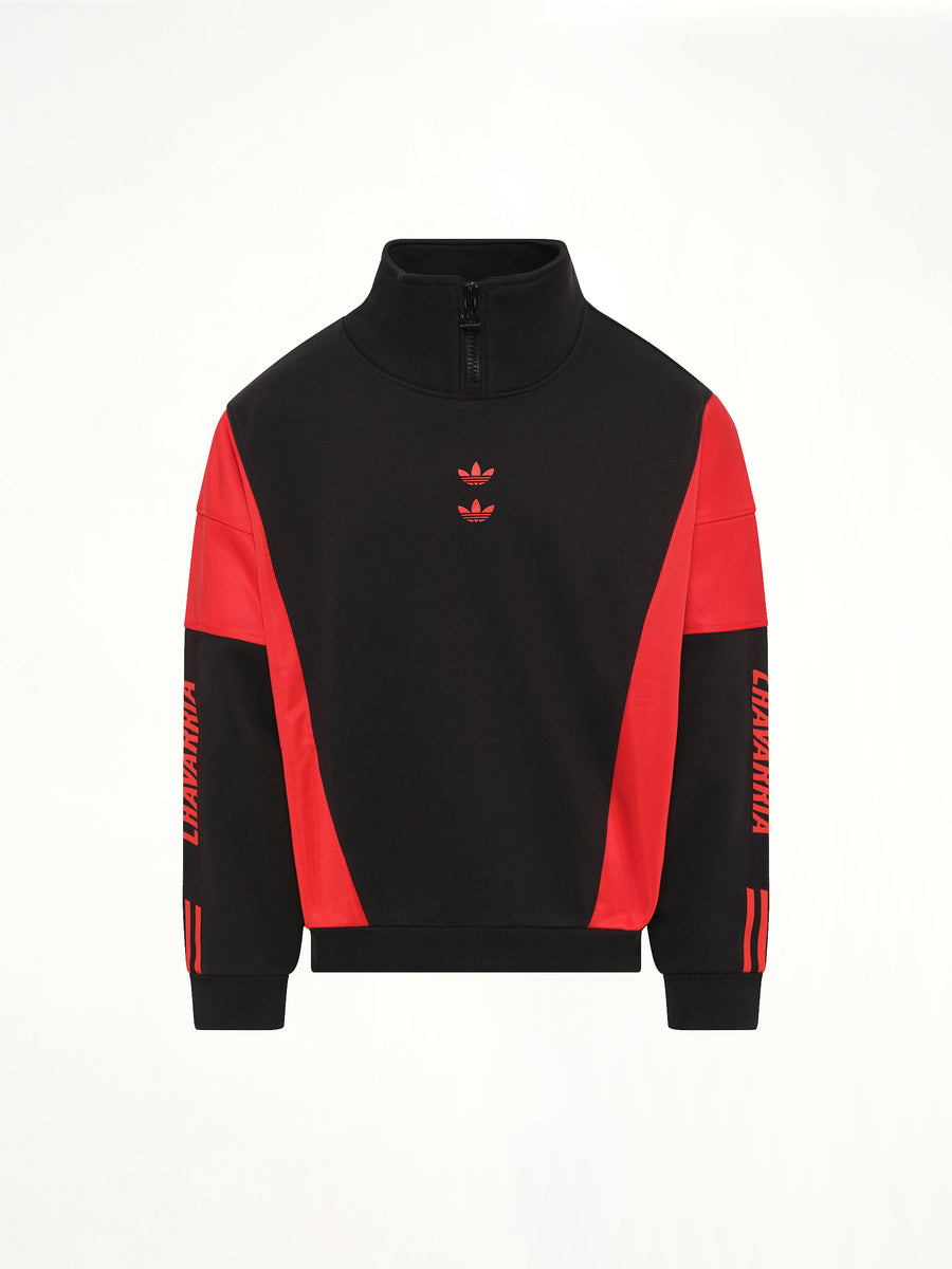 Adidas X Chavarria Watsonville Mockneck in Black/Red