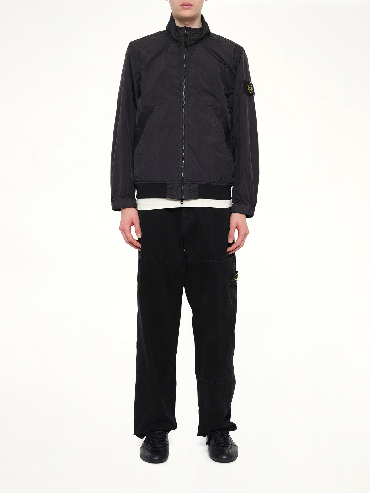 4100002 Crinkle Reps Jacket in Black