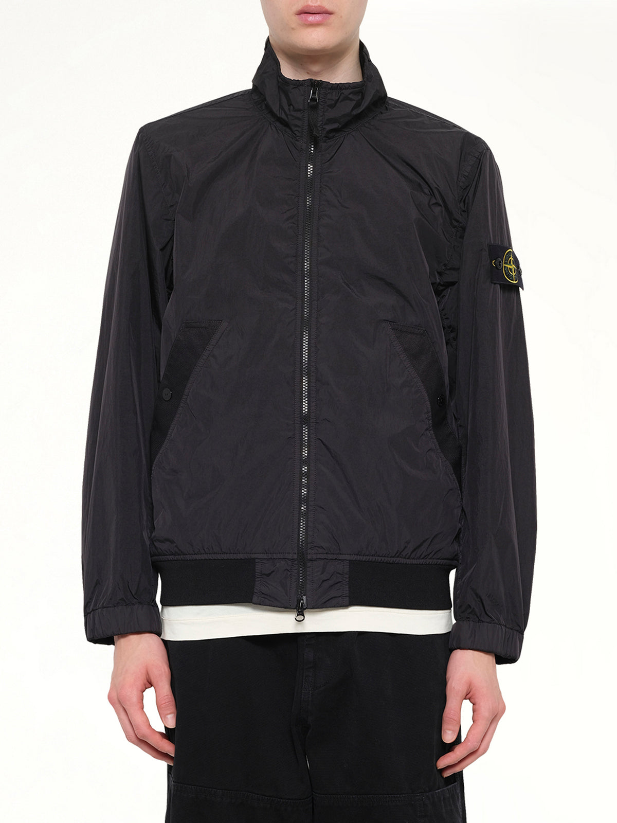 4100002 Crinkle Reps Jacket in Black