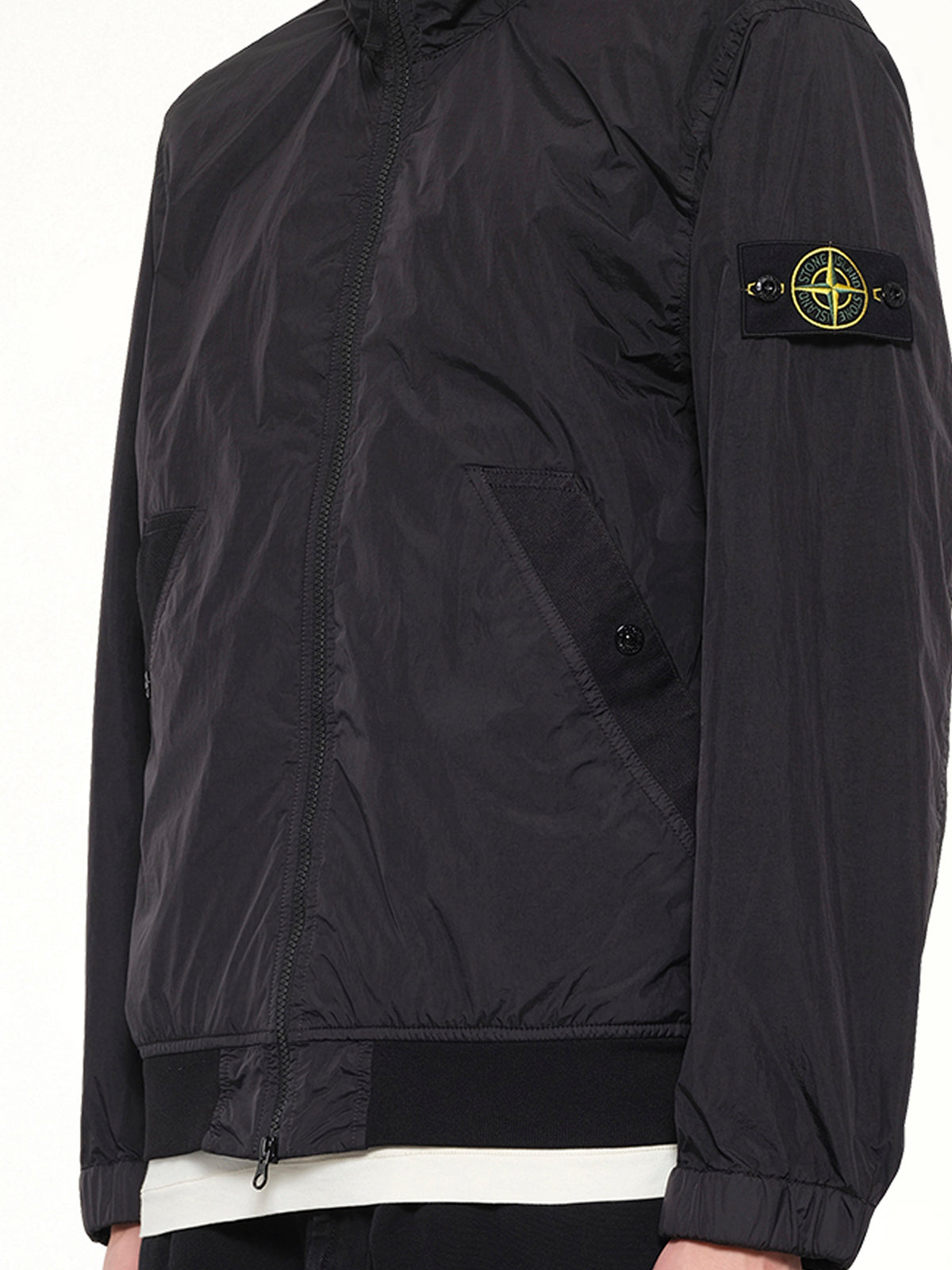 4100002 Crinkle Reps Jacket in Black