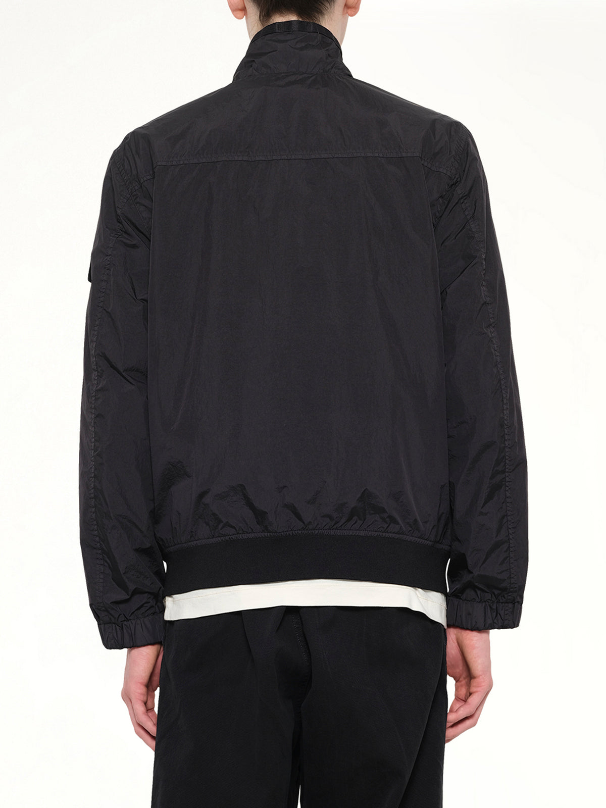 4100002 Crinkle Reps Jacket in Black