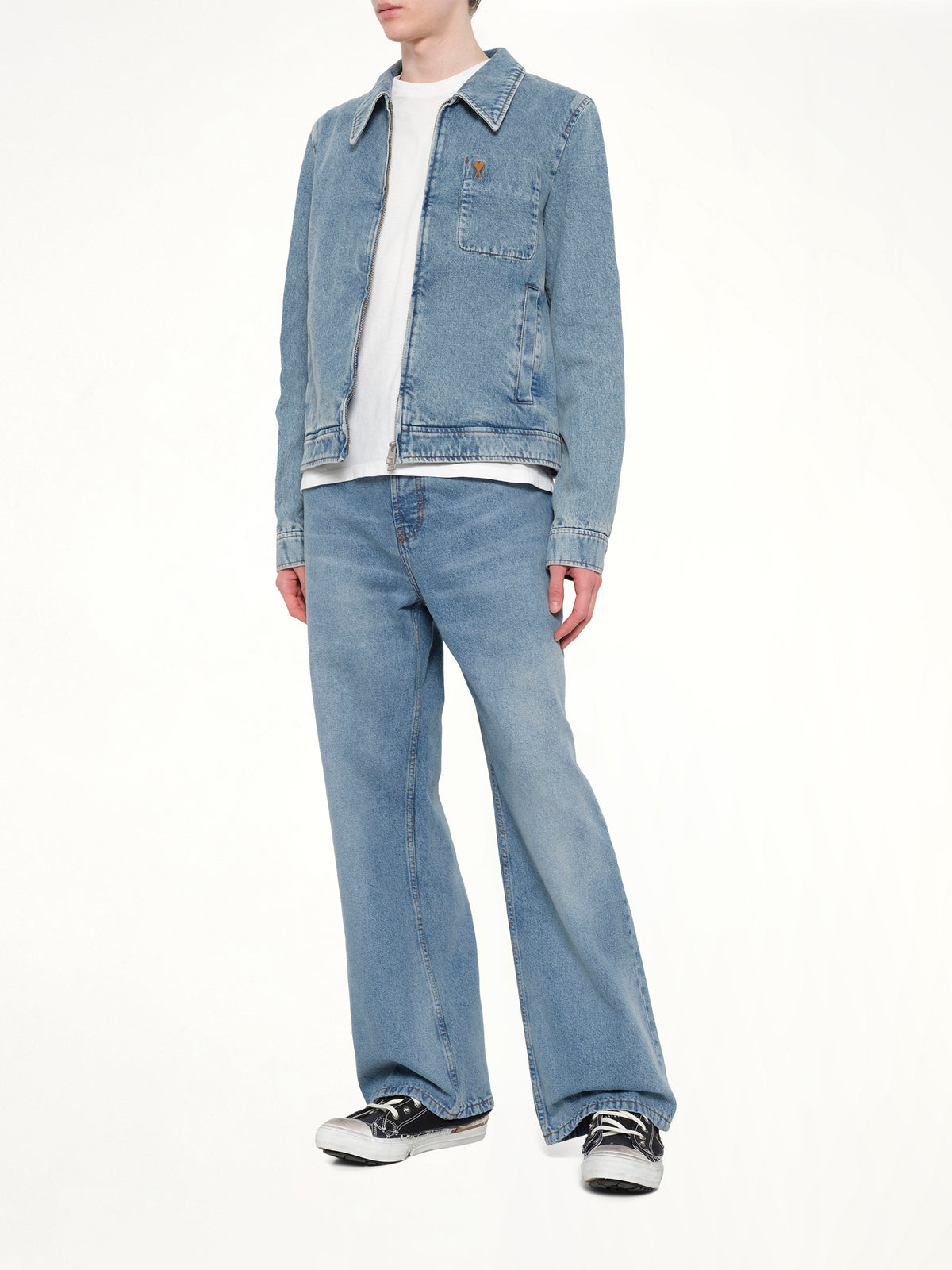 Contrasted ADC Denim Jacket in Blue