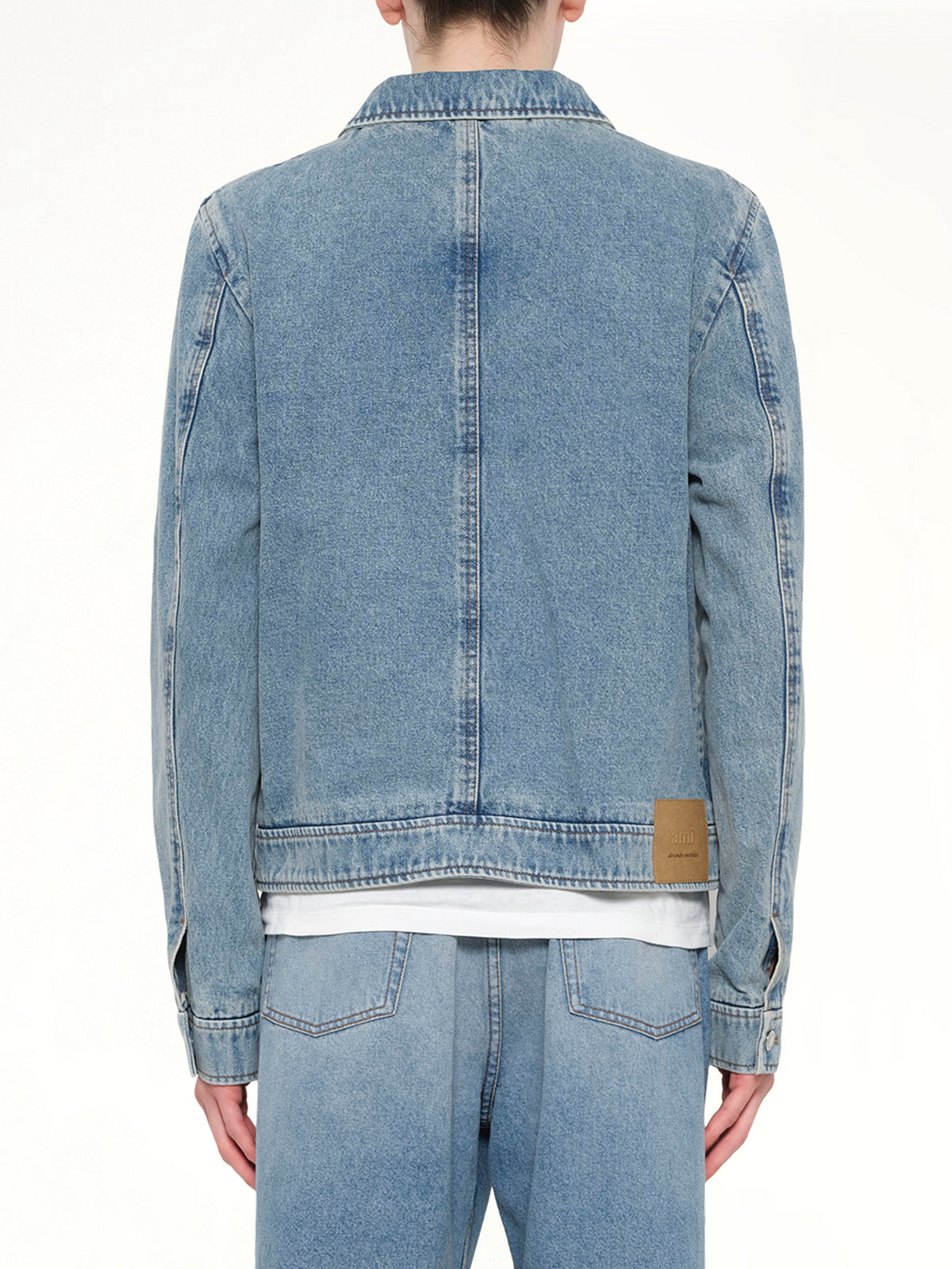 Contrasted ADC Denim Jacket in Blue