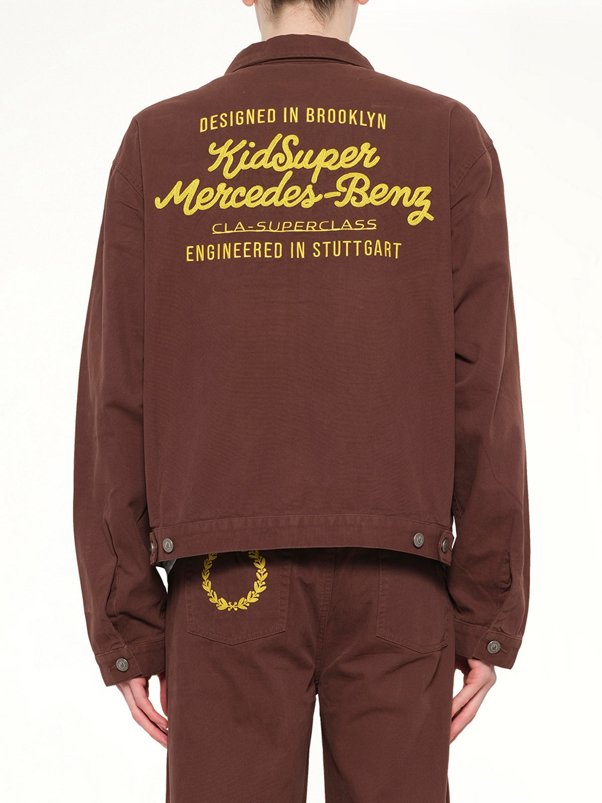 Kidsuper X Mercedes Benz Work Jacket in Brown