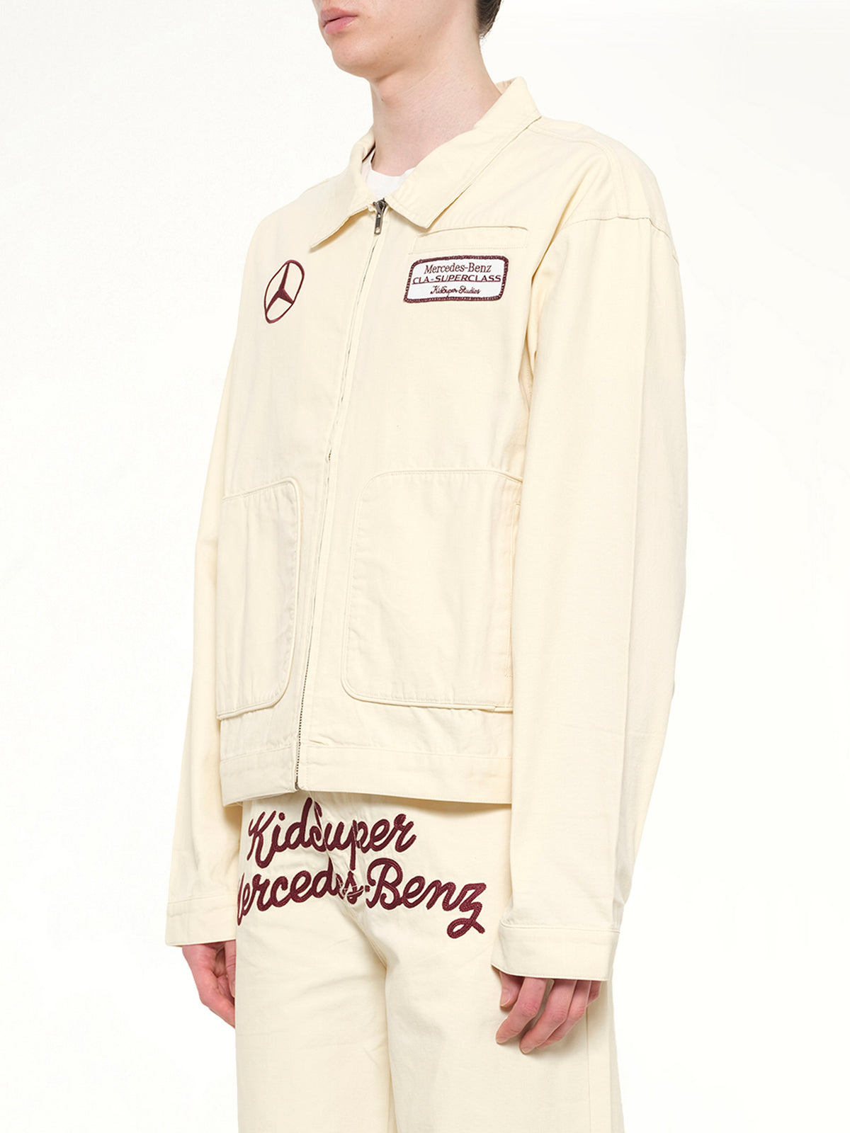 Kidsuper X Mercedes Benz Work Jacket in Cream