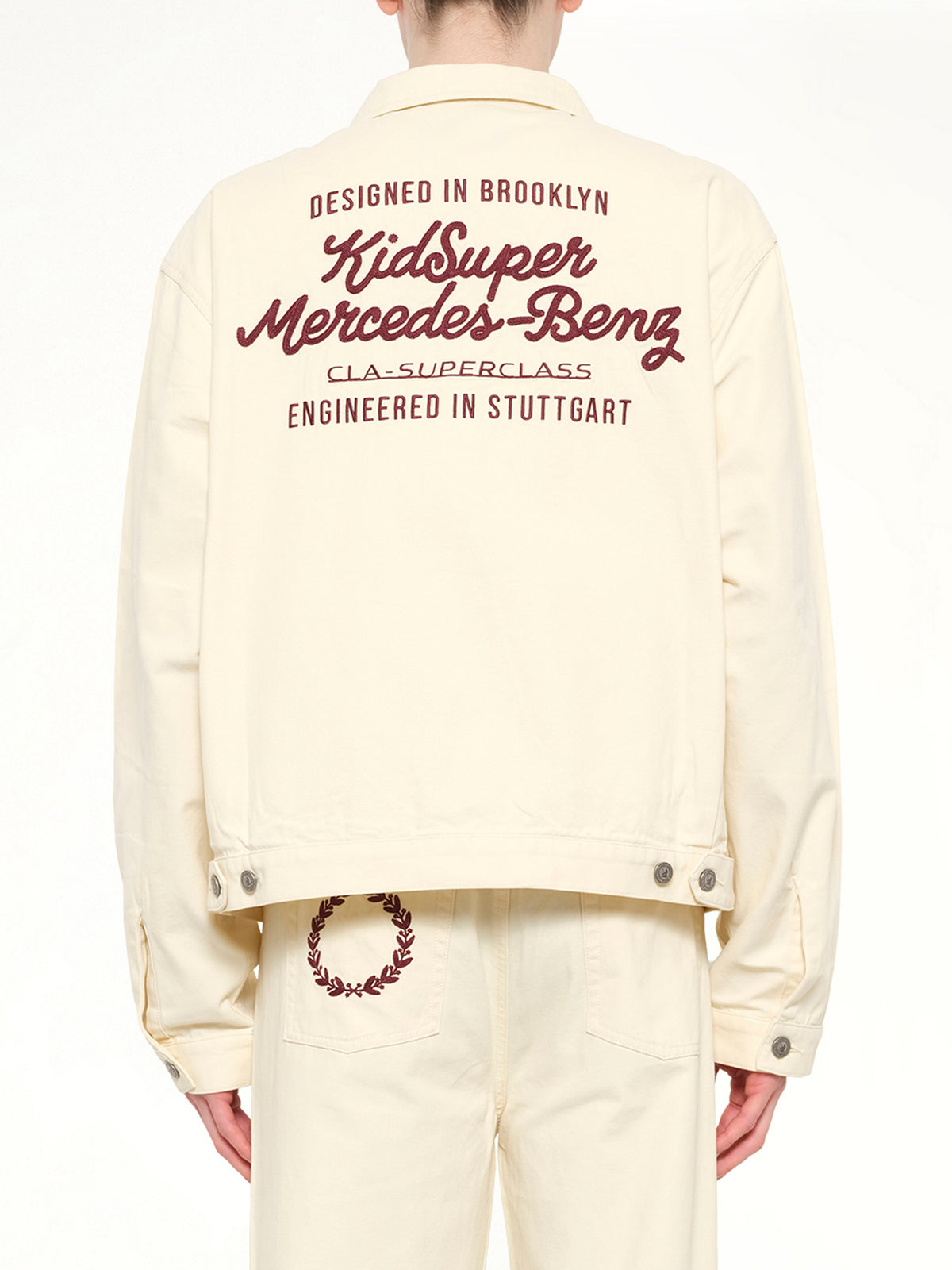 Kidsuper X Mercedes Benz Work Jacket in Cream