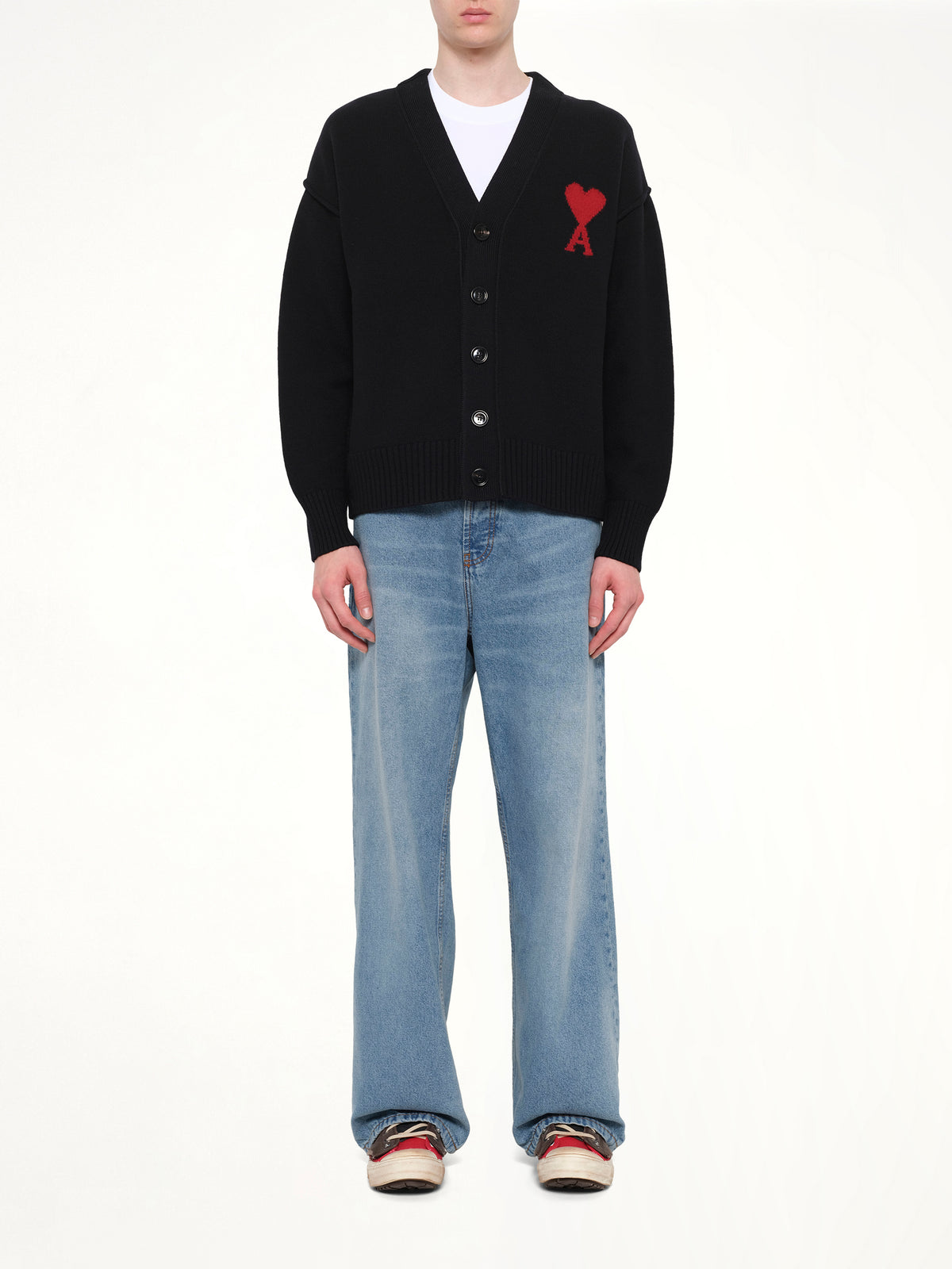 Ami De Coeur Cardigan in Black
