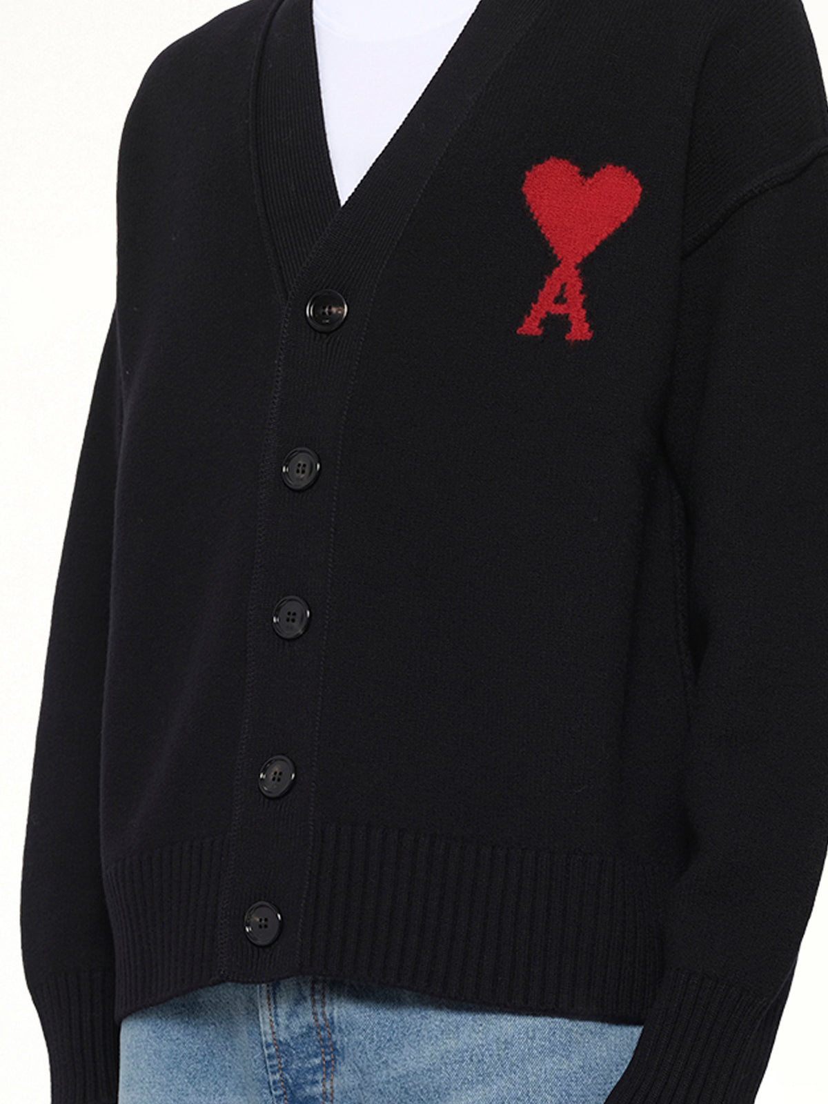 Ami De Coeur Cardigan in Black