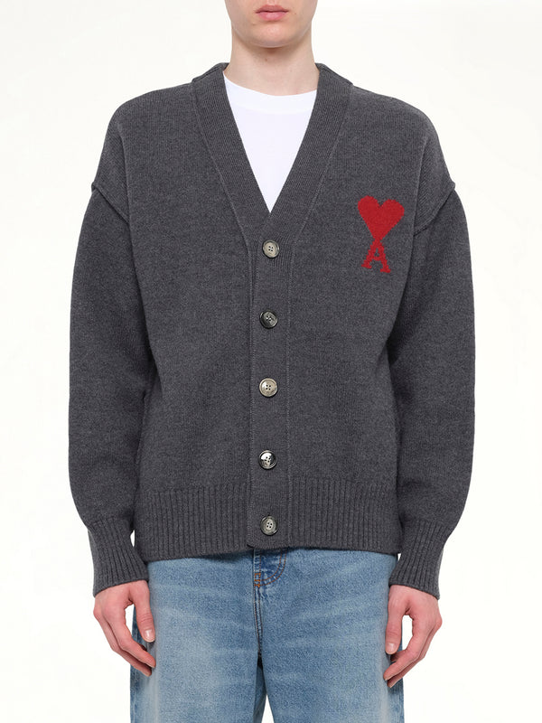 Ami De Coeur Cardigan in Grey
