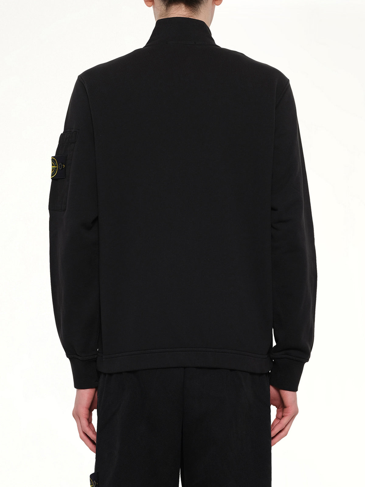 6100018 Zip Up Cardigan in Black