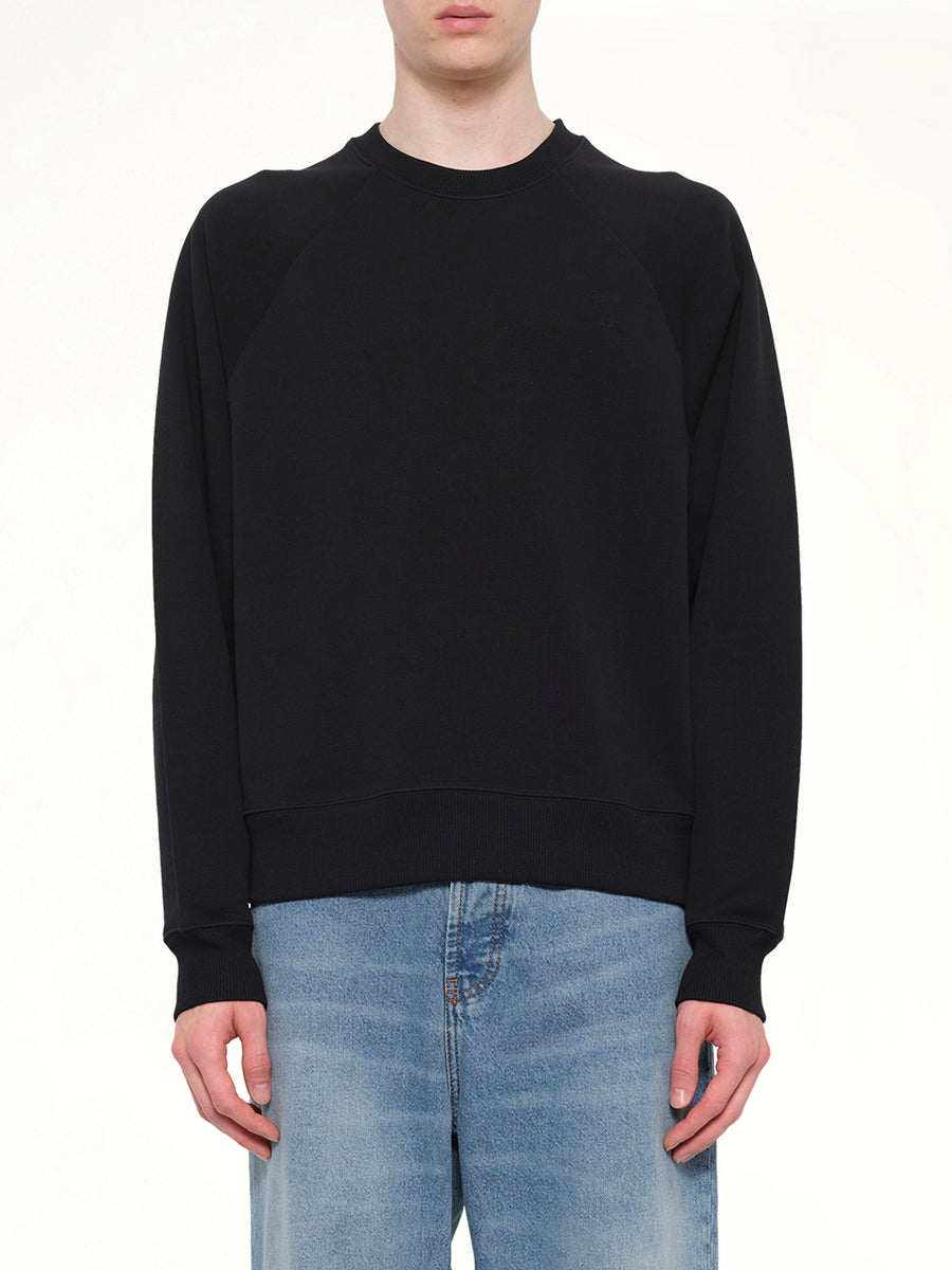 Small Embossed ADC Sweatshirt in Black