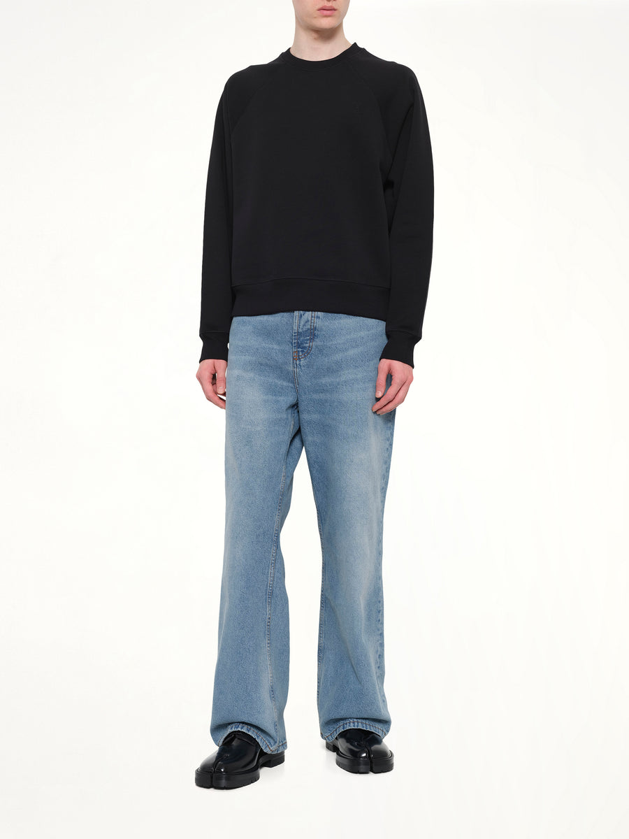Small Embossed ADC Sweatshirt in Black