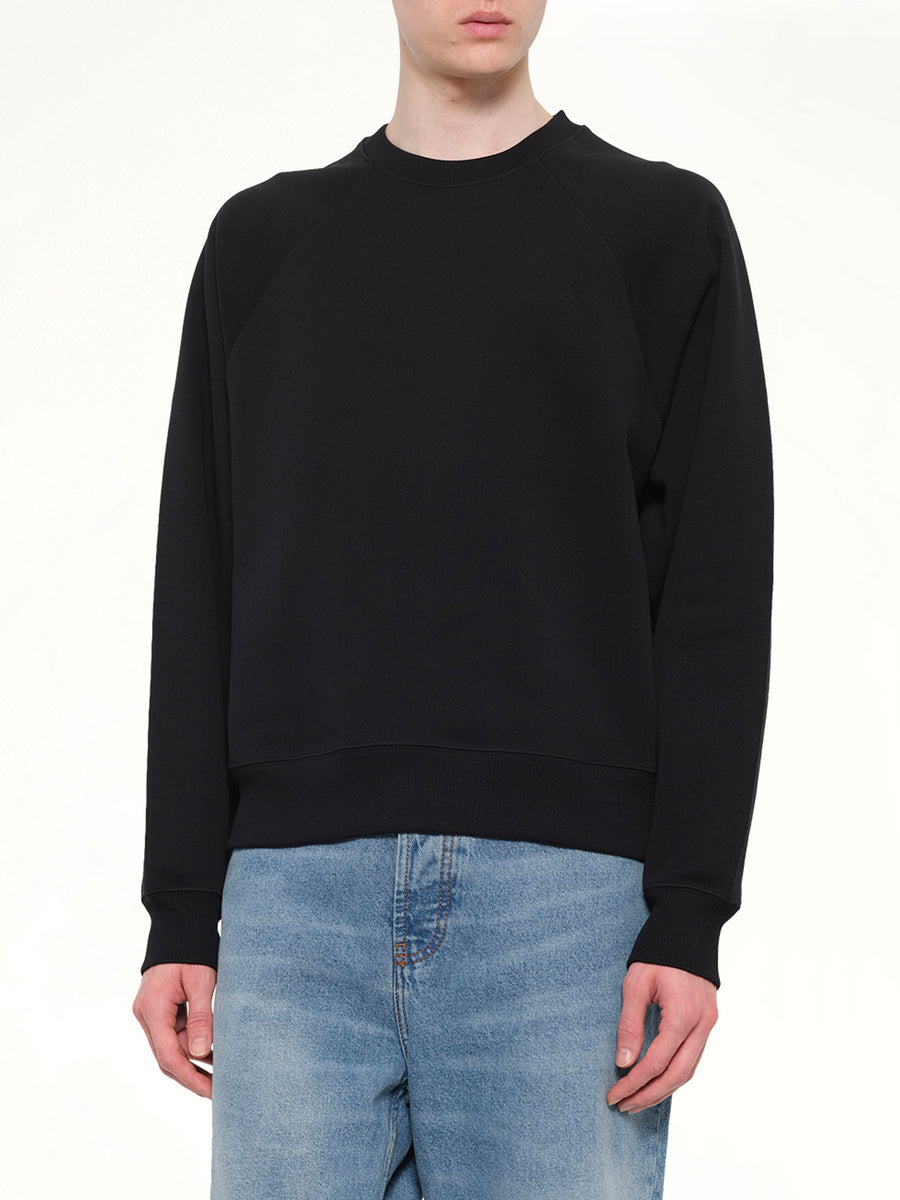Small Embossed ADC Sweatshirt in Black