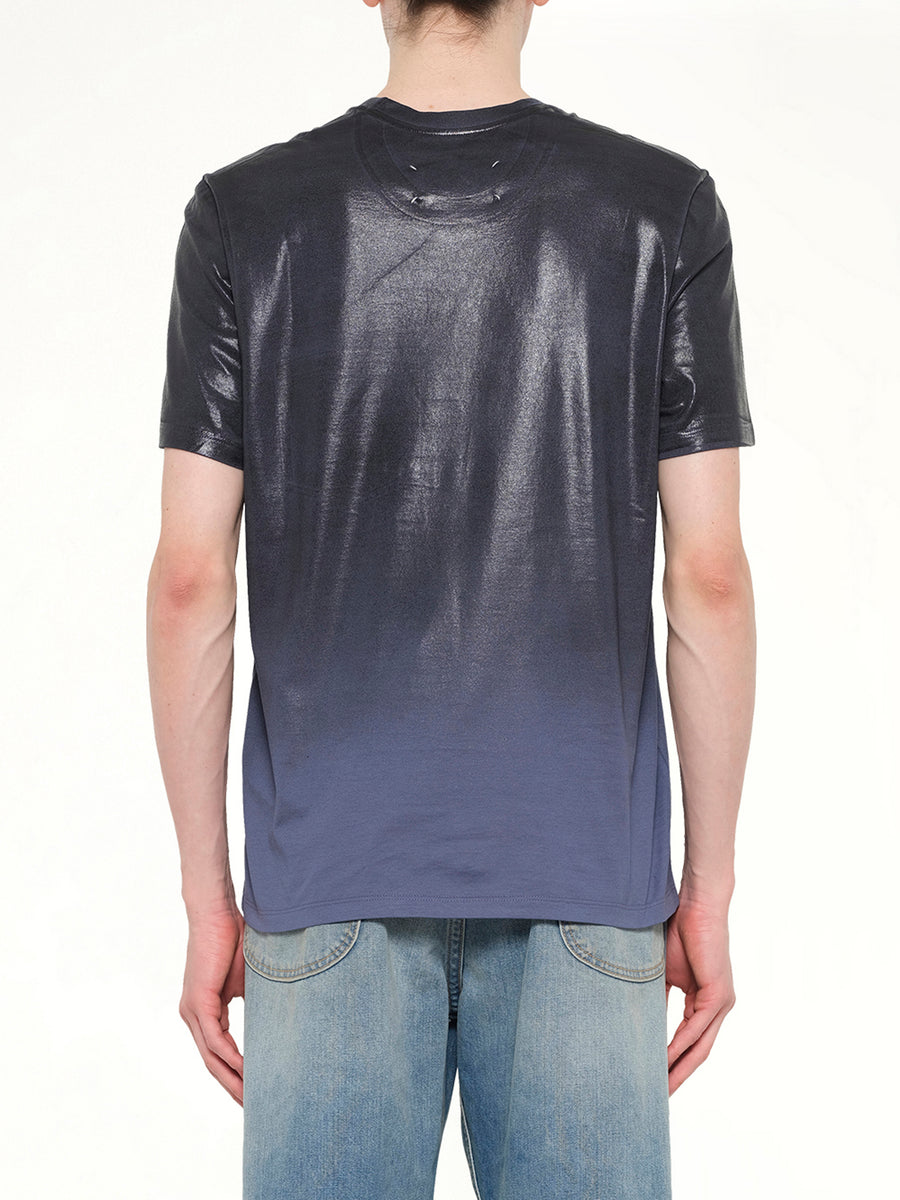 Coated T-Shirt in Lapis Blue