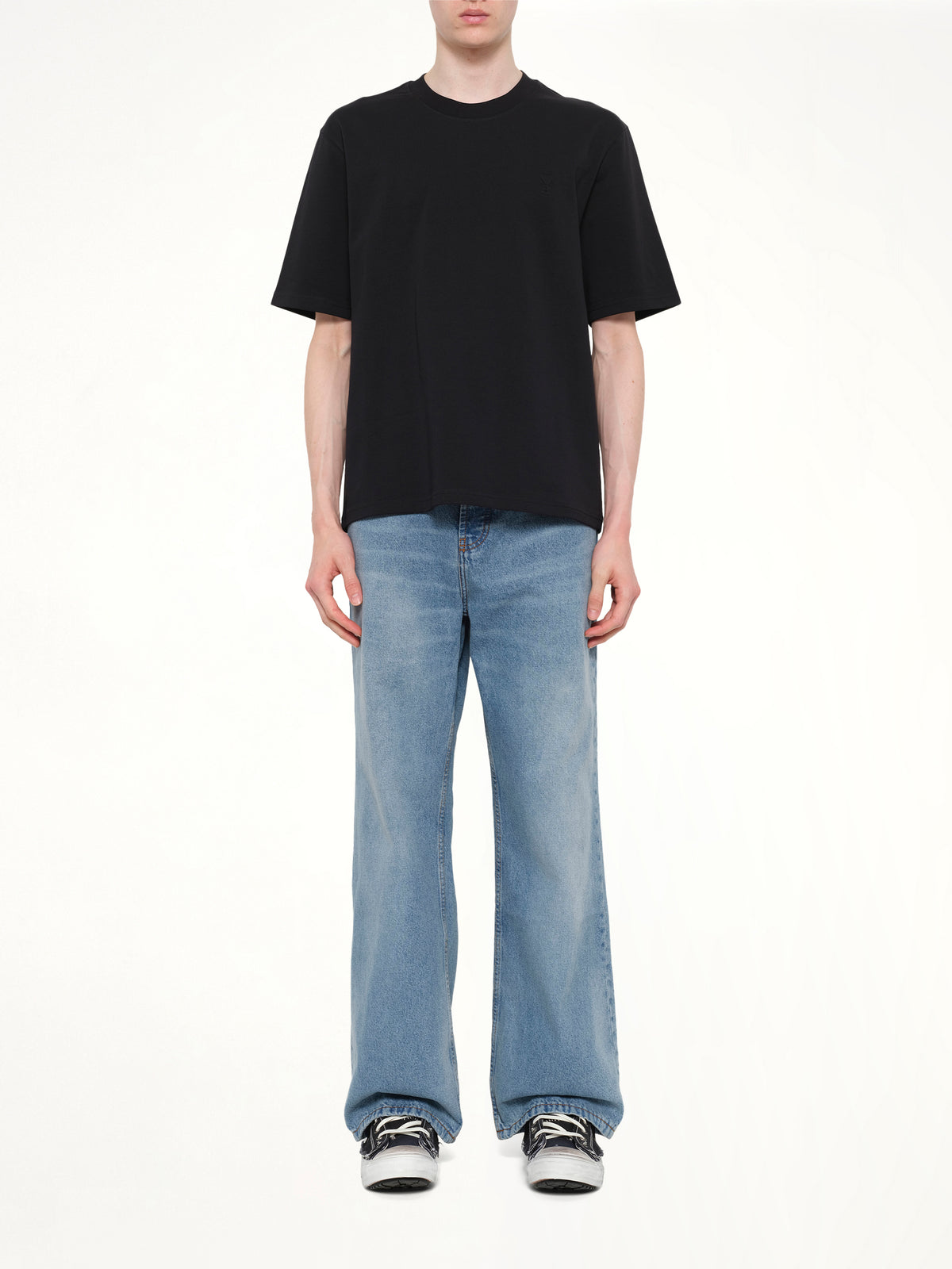 Small Embossed ADC T-Shirt in Black