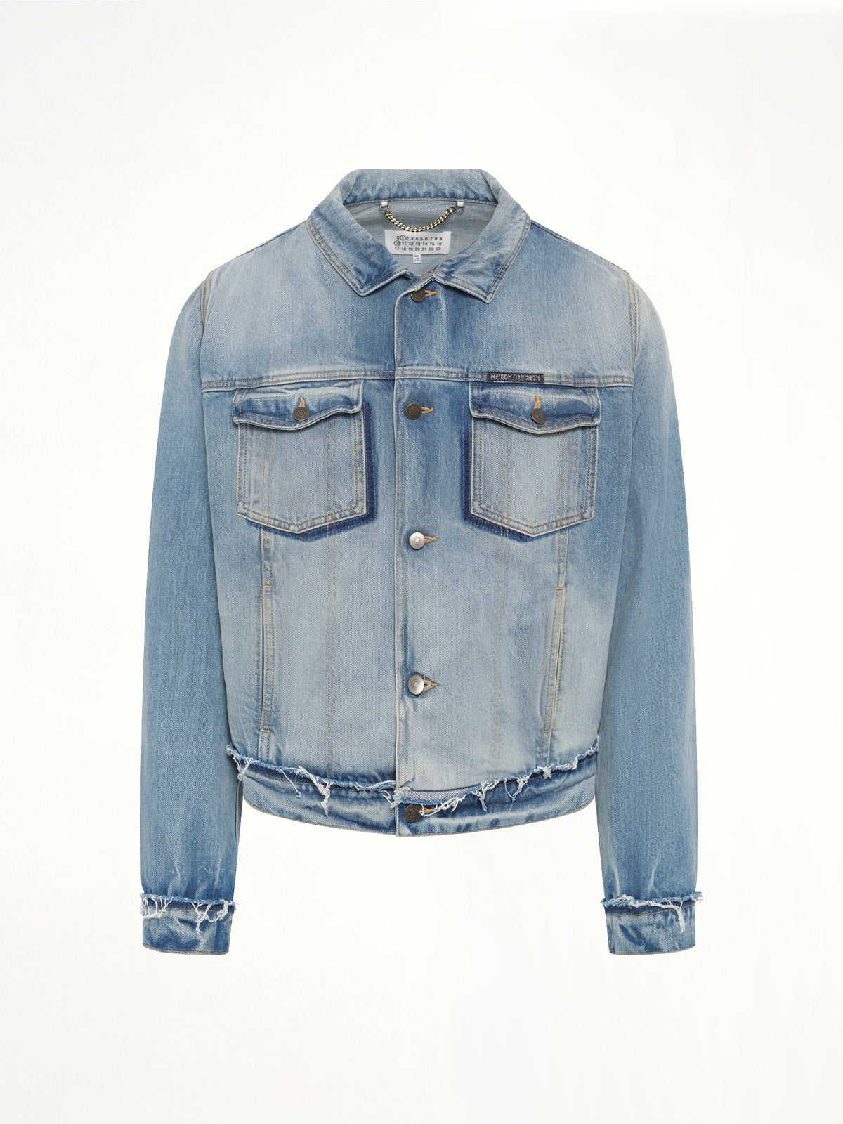 Washed Denim Jacket in Blue