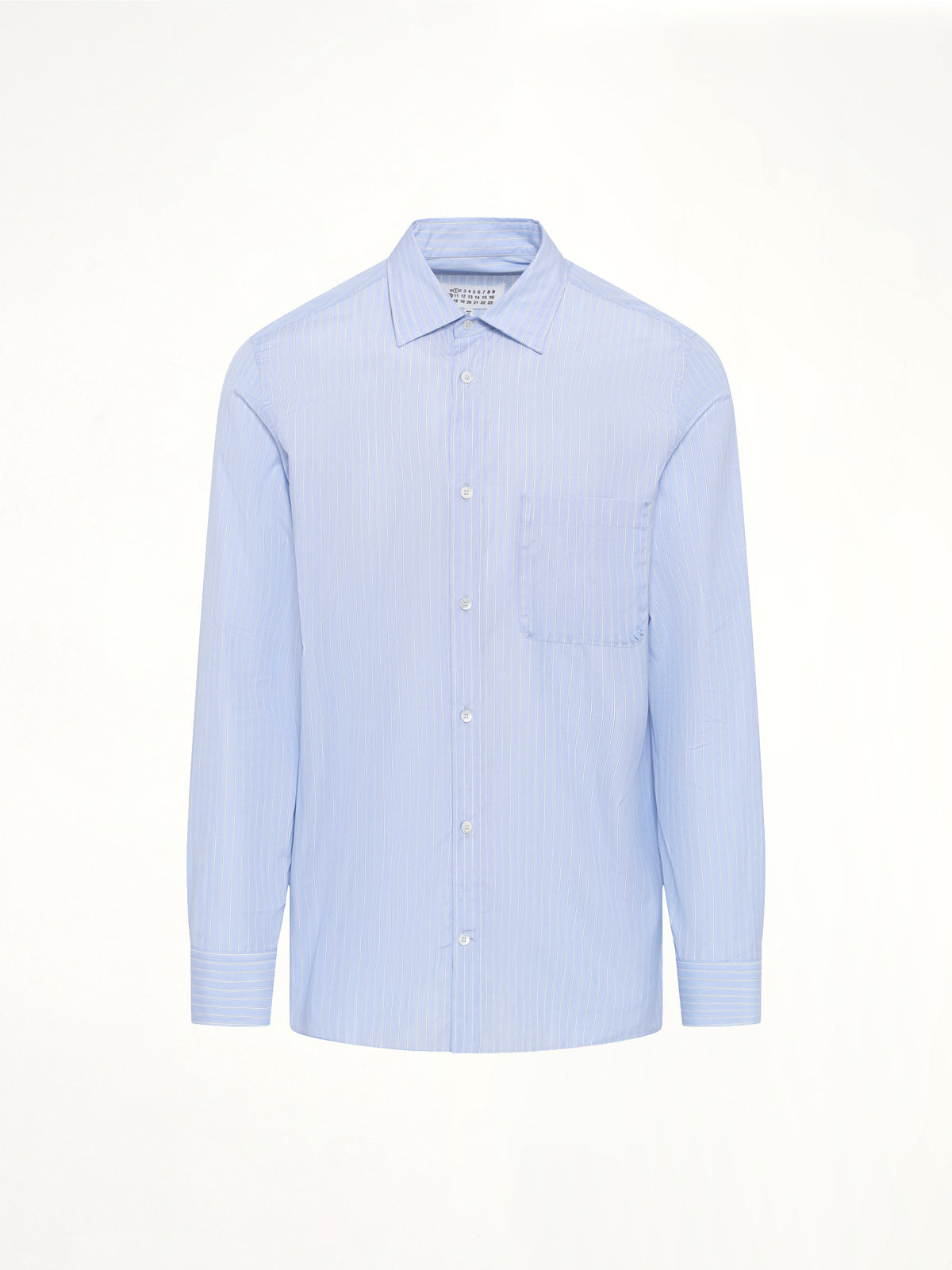 Stripe Long Sleeve Shirt in Blue