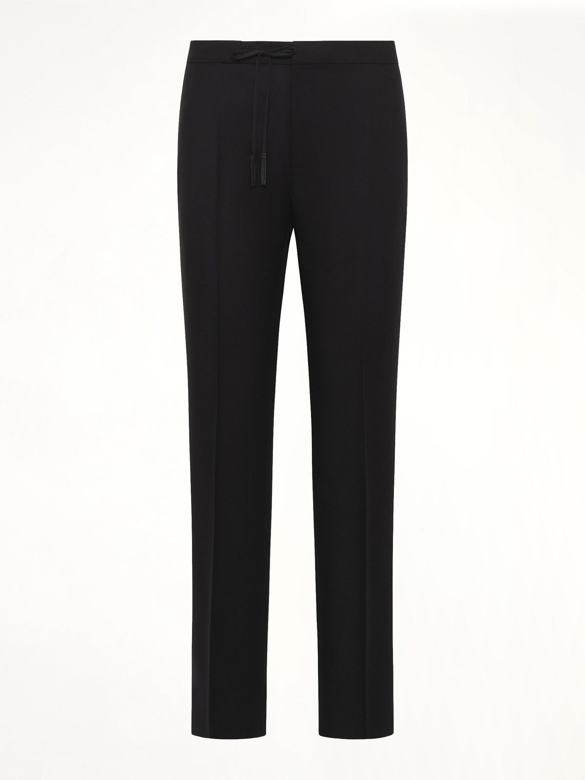 Wool Flannel Pants in Black